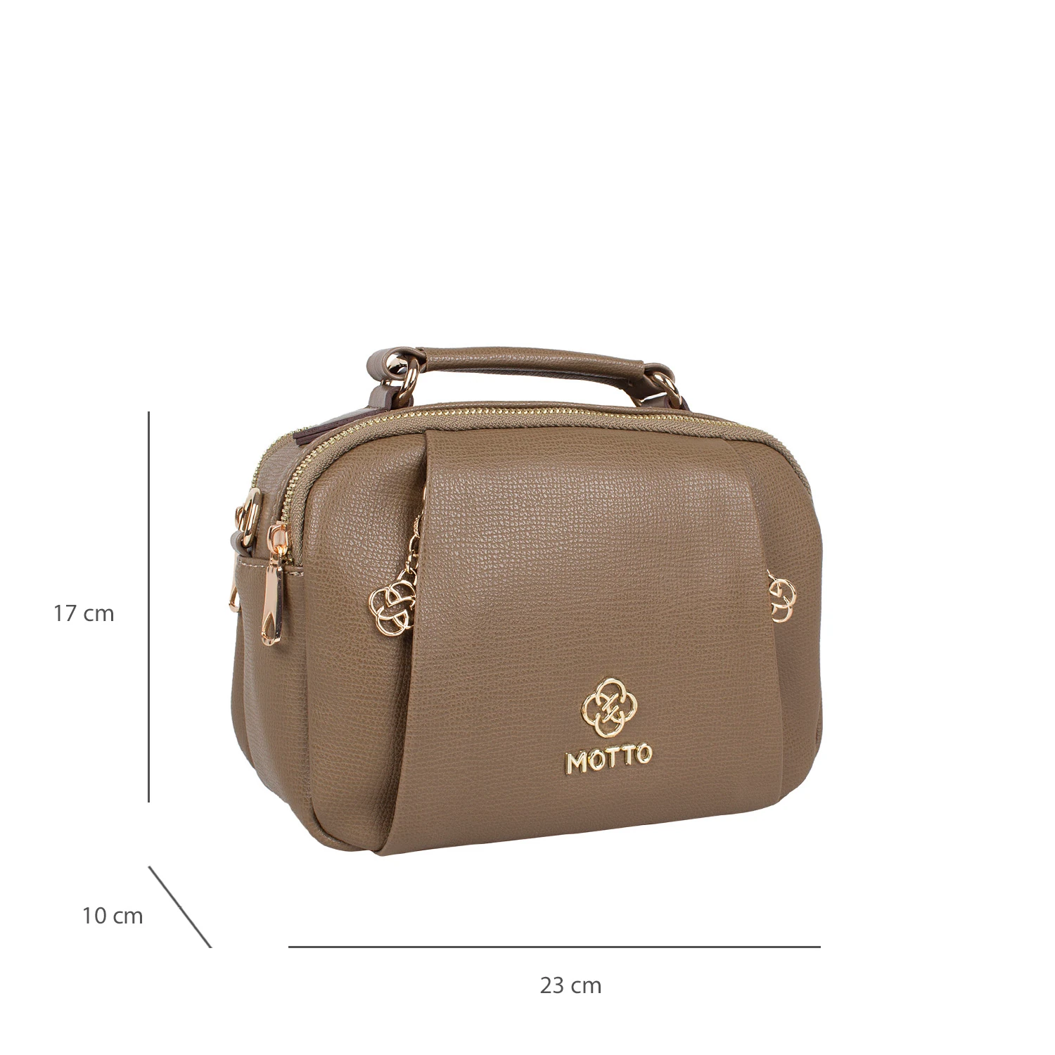 Bagacar Motto 1339 Bayan Çapraz El ve Omuz Çantası Vizon