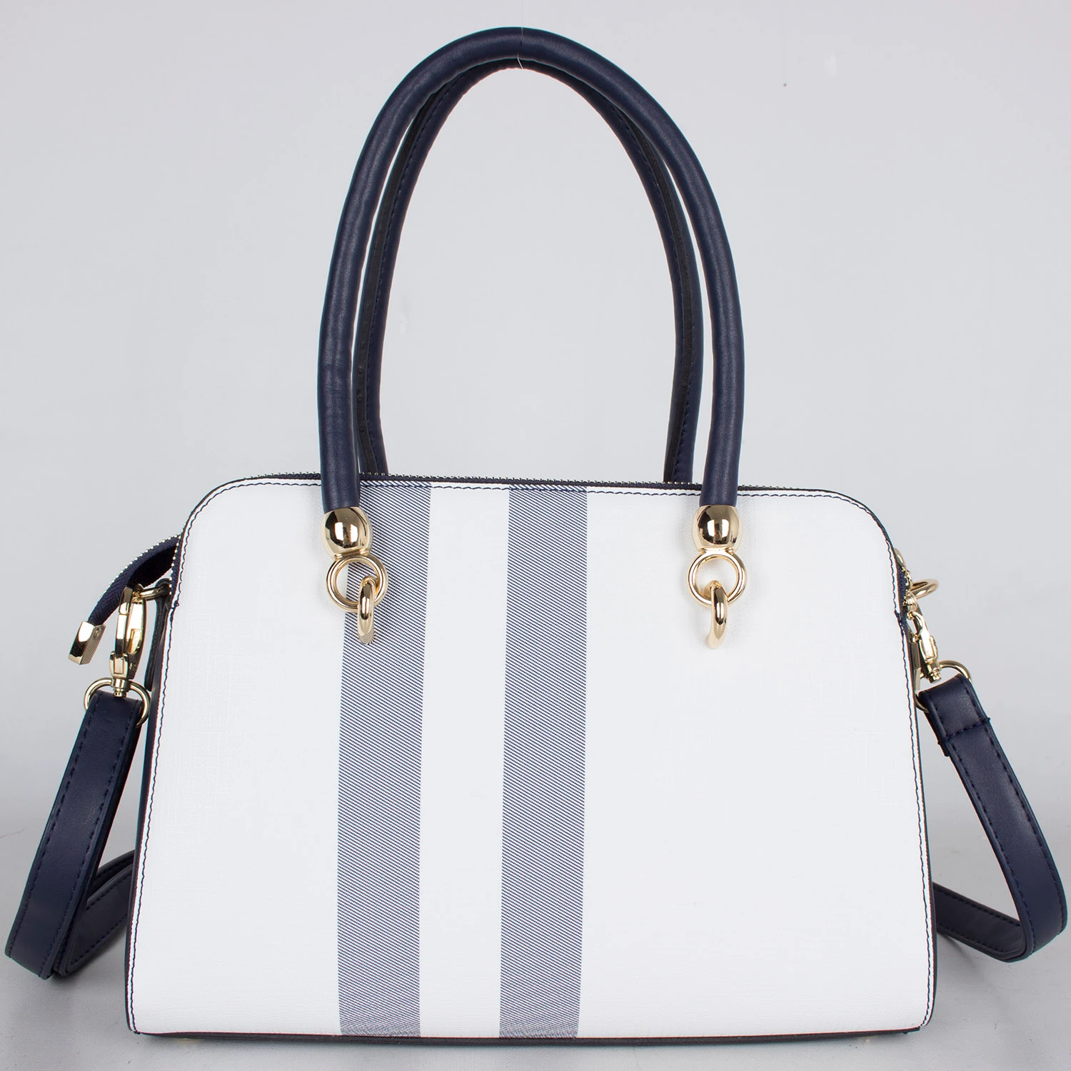 Bagacar 793 Lacivert 3 Gözlü Bayan El ve Çapraz Omuz Çantası