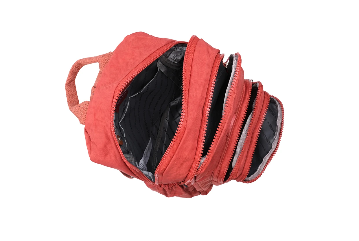 Bagacar Kaliteli Klınkır Hafif Su Geçirmez Kumaş Sırt Çantası Kiremit