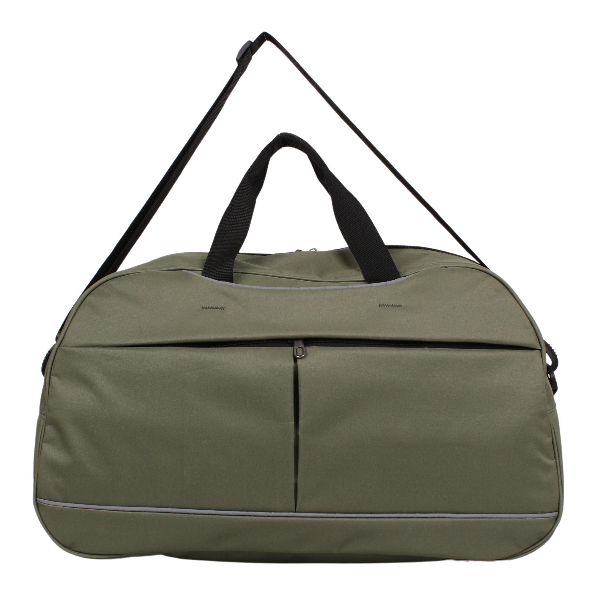 Bagacar 50x30x24 Cm Unisex Yeşil Kumaş Plaj Spor ve Seyahat Çantası
