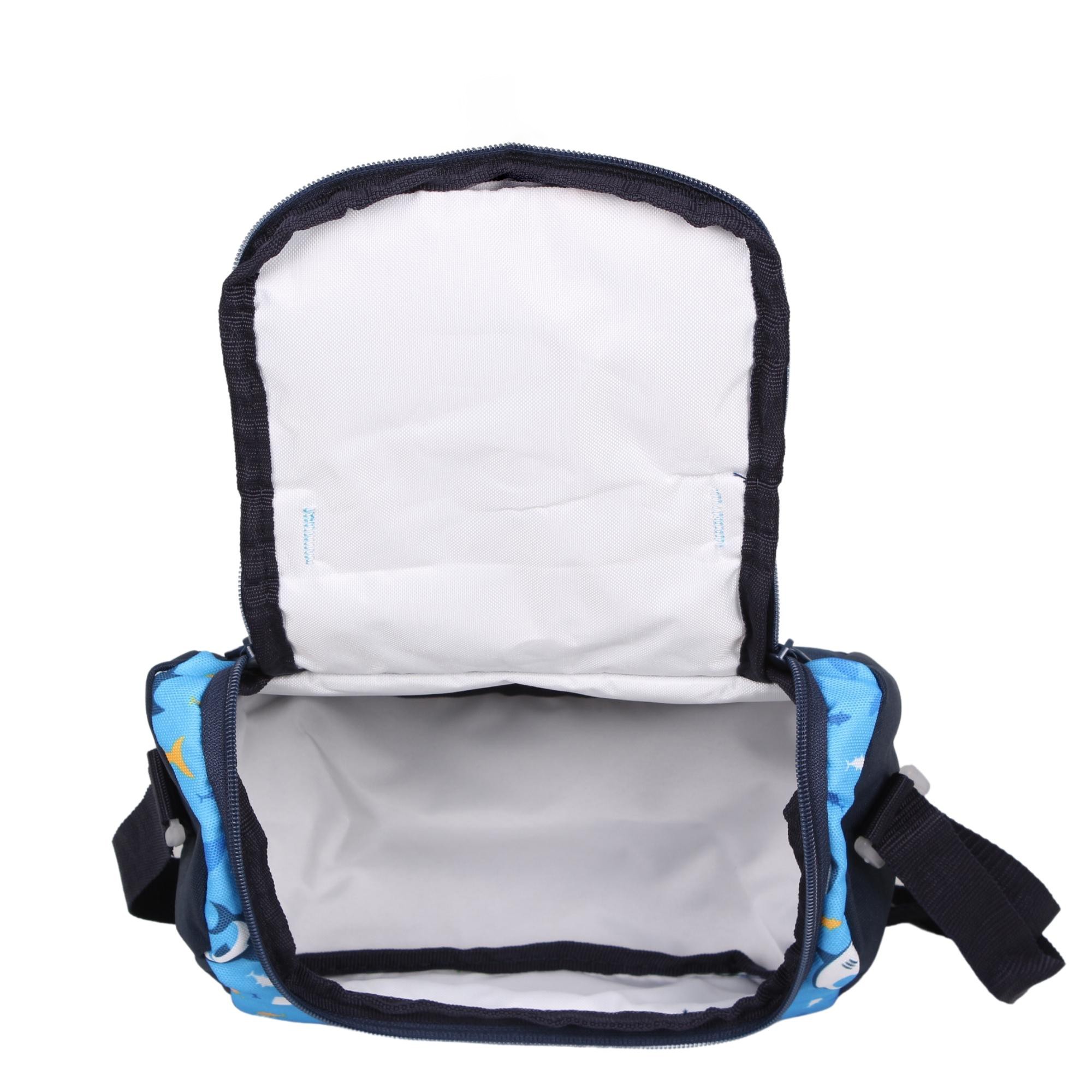 Bagacar Kids Erkek Mavi Uzay Model Kalemlikli Beslenmeli Set Sırt Çantası