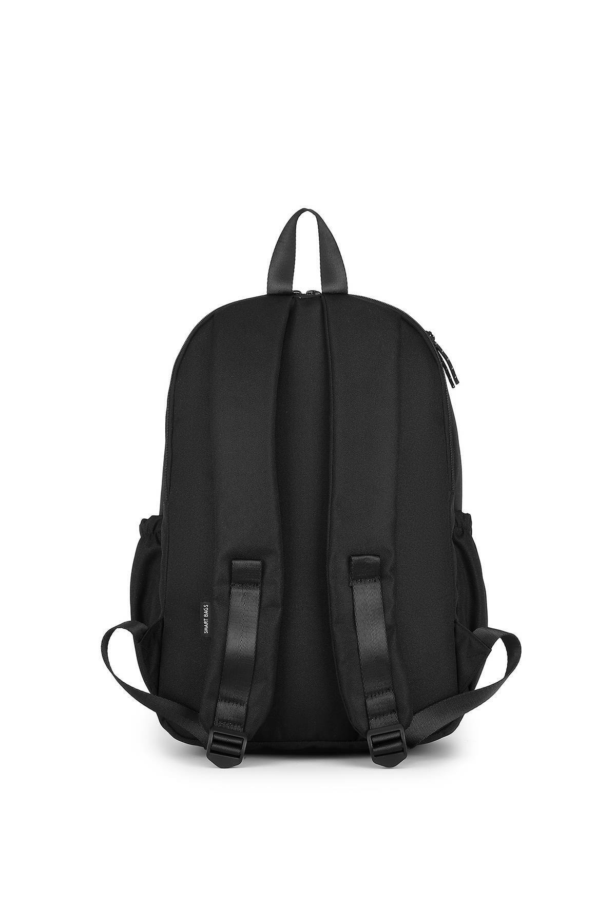 Bagacar Smart Bag 3200 Okul ve Günlük Laptop Bölmeli Sırt Çantası Siyah