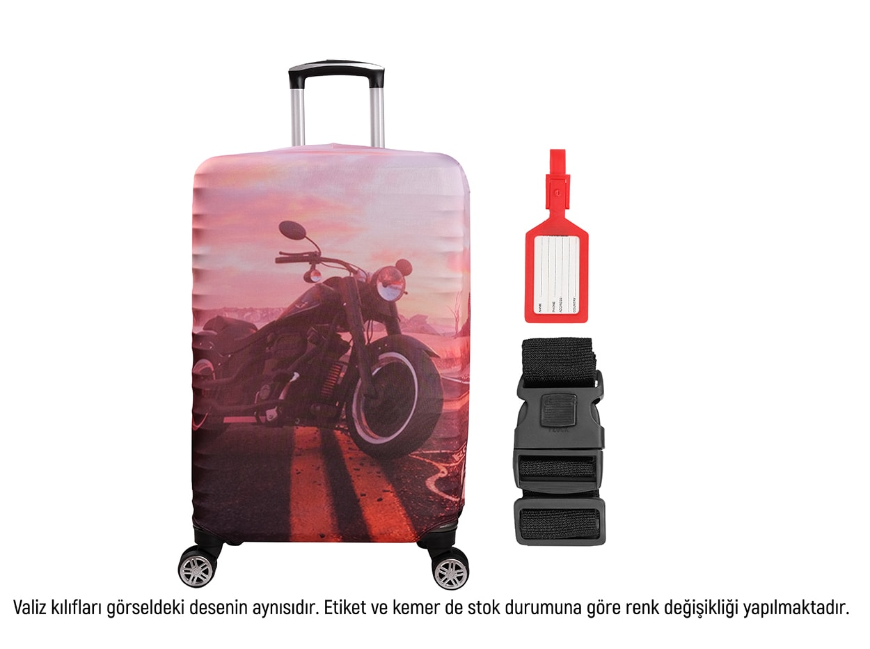Bagacar Motor Valiz Kılıfı, Valiz Kemeri, Valiz Etiketi