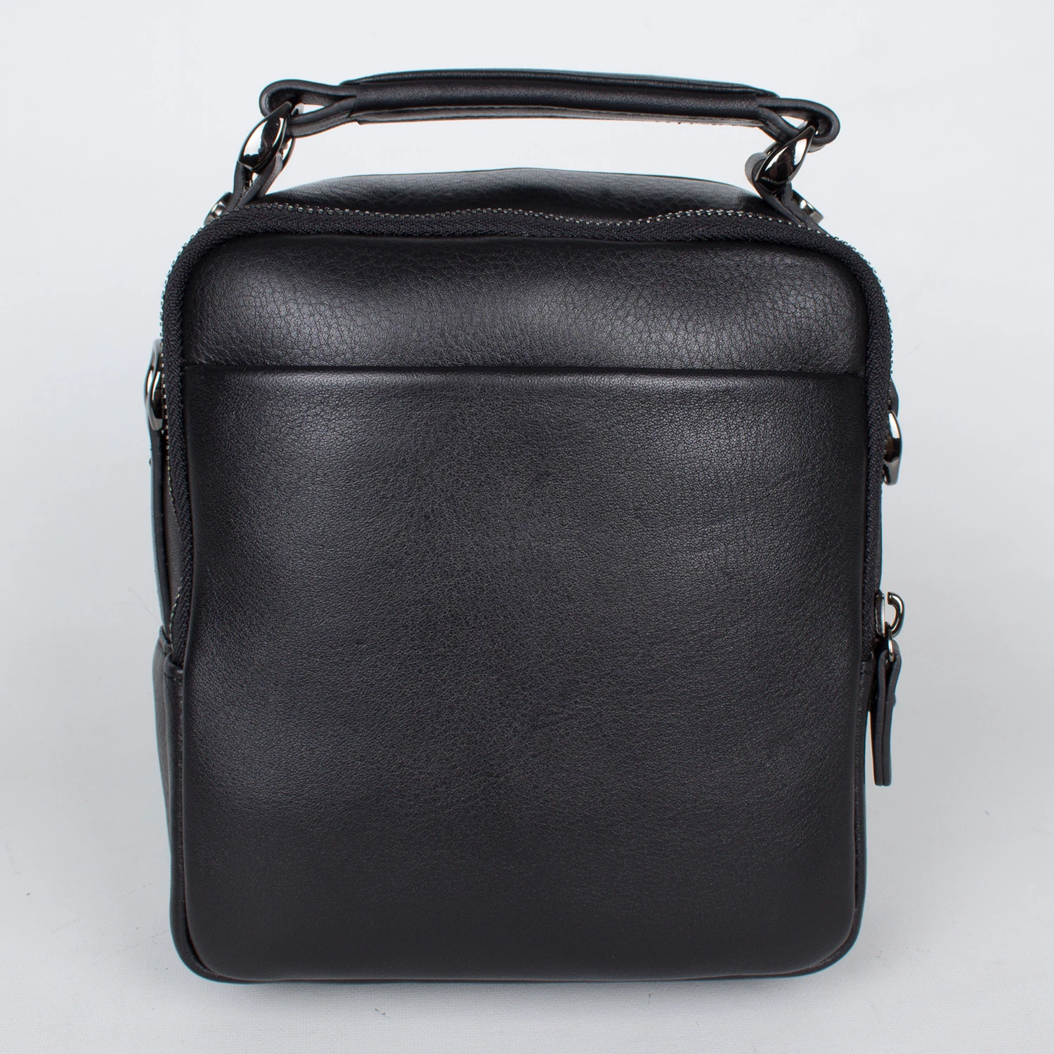 Grande 4592 Erkek Hakiki Deri El ve Postacı Çantası Siyah