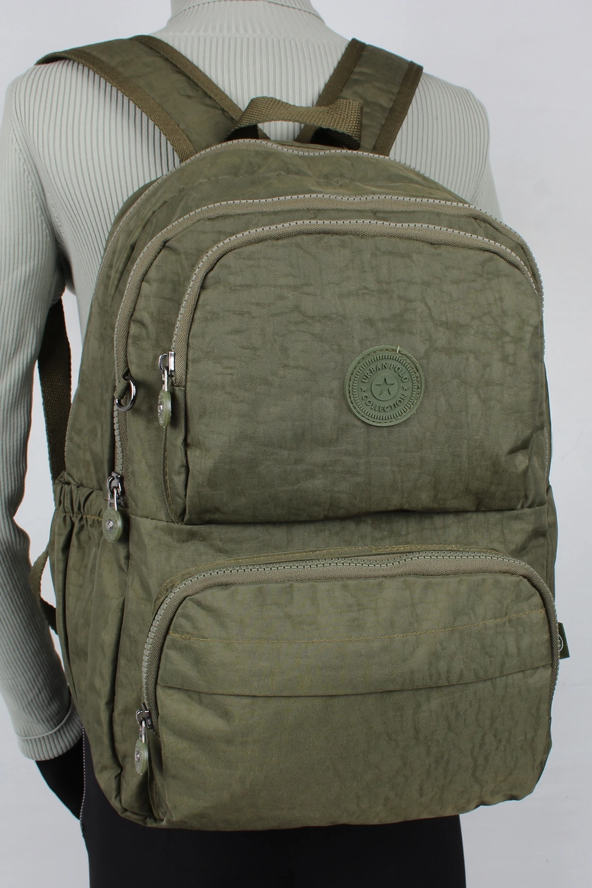 Bagacar Urban 2026 Klınkır Kumaş Unisex Sırt Çantası Haki