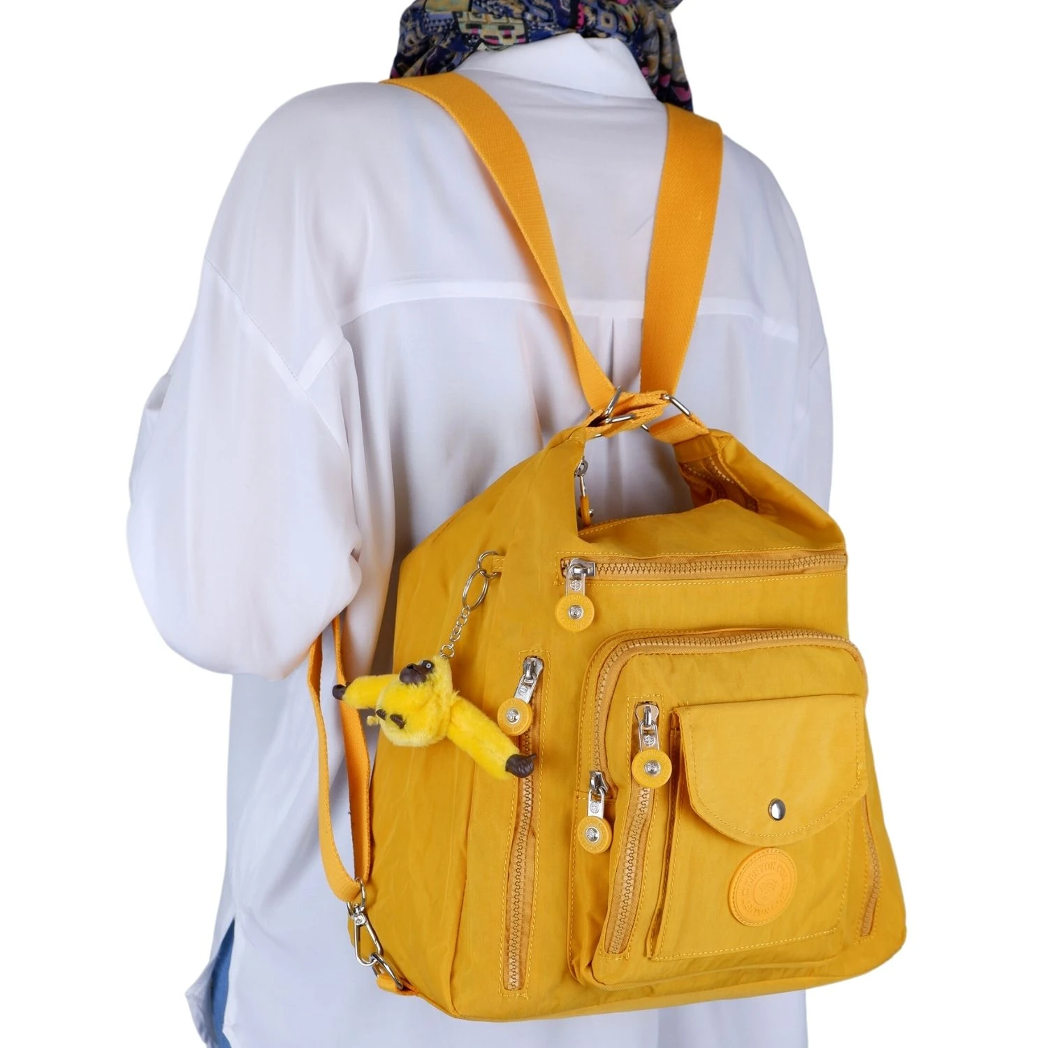 Kenyon Cox B219 Klinkır Kumaş Hafif Sırt Çantası ve Kol Çantası Sarı