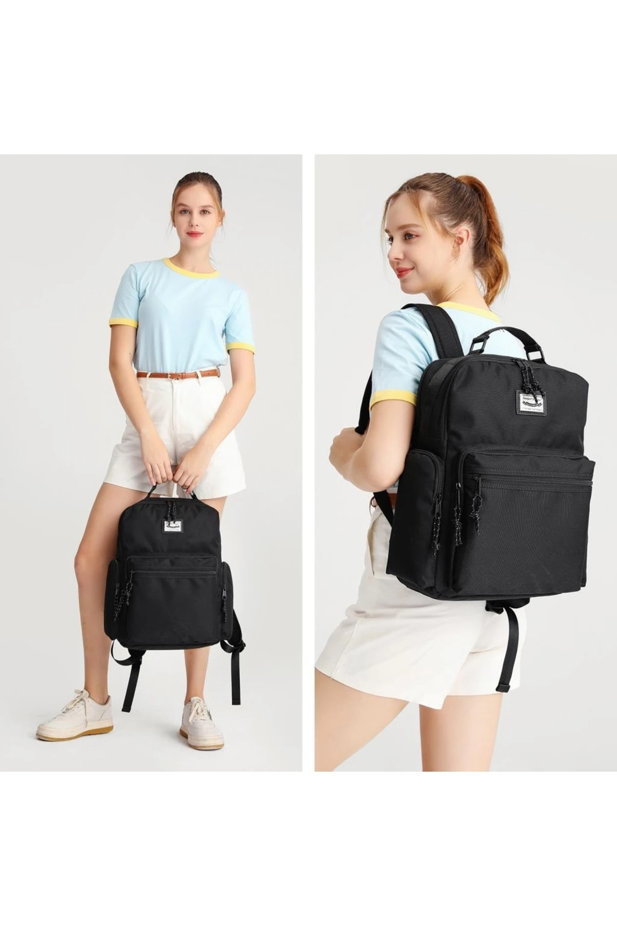 Bagacar Smart Bag 3124 Okul ve Günlük Laptop Bölmeli Sırt Çantası Mor