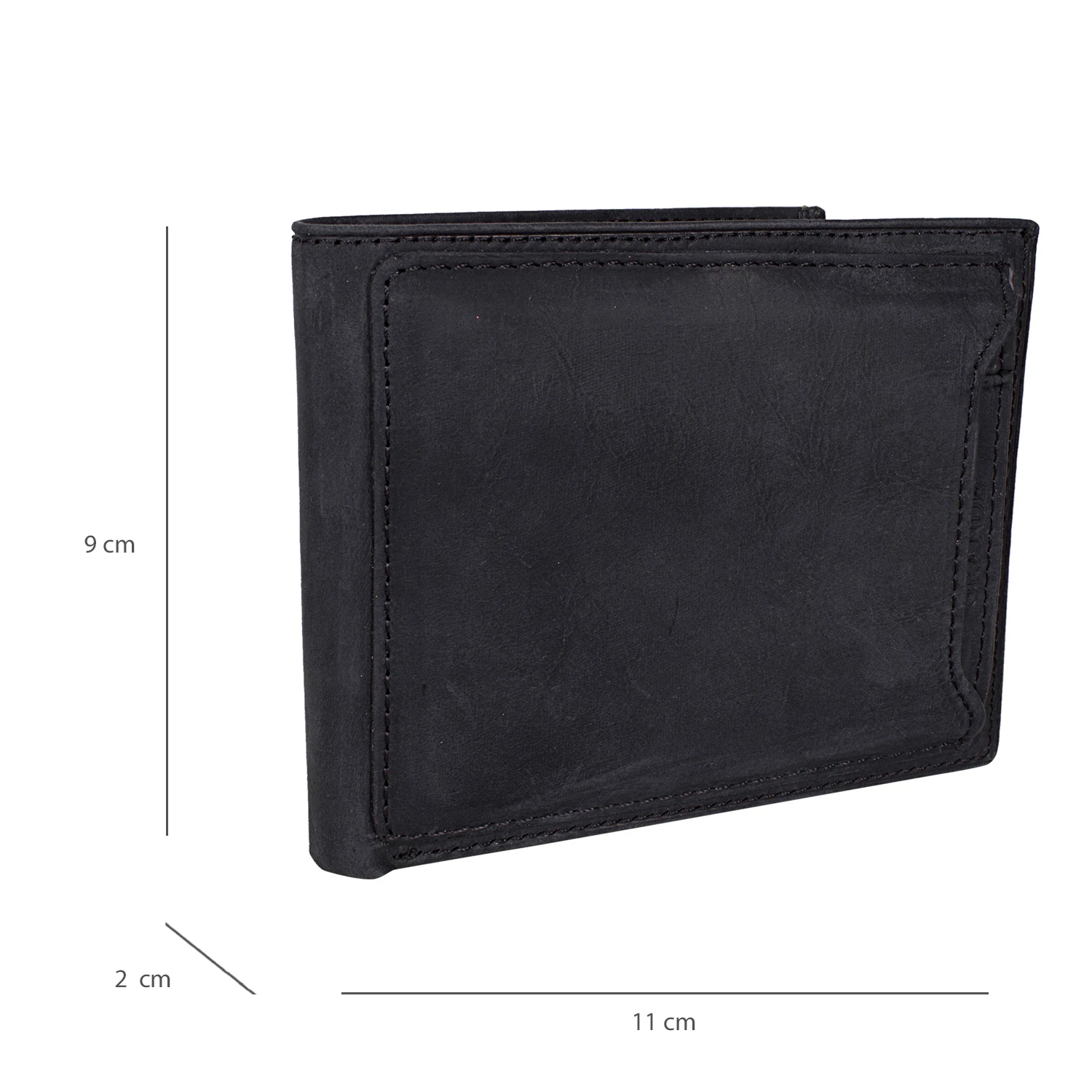 Bagacar 1595 Hakiki Deri Erkek Cüzdanı Antrasit