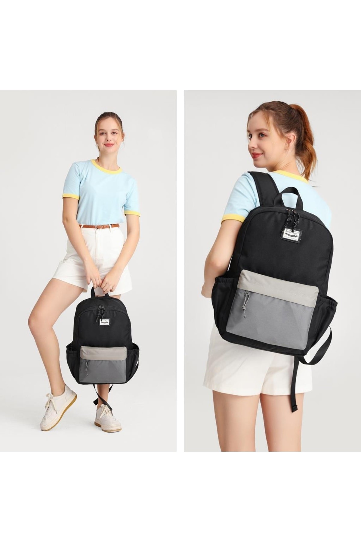 Bagacar Smart Bag 3158 Okul ve Günlük Laptop Bölmeli Sırt Çantası Buz Mavi