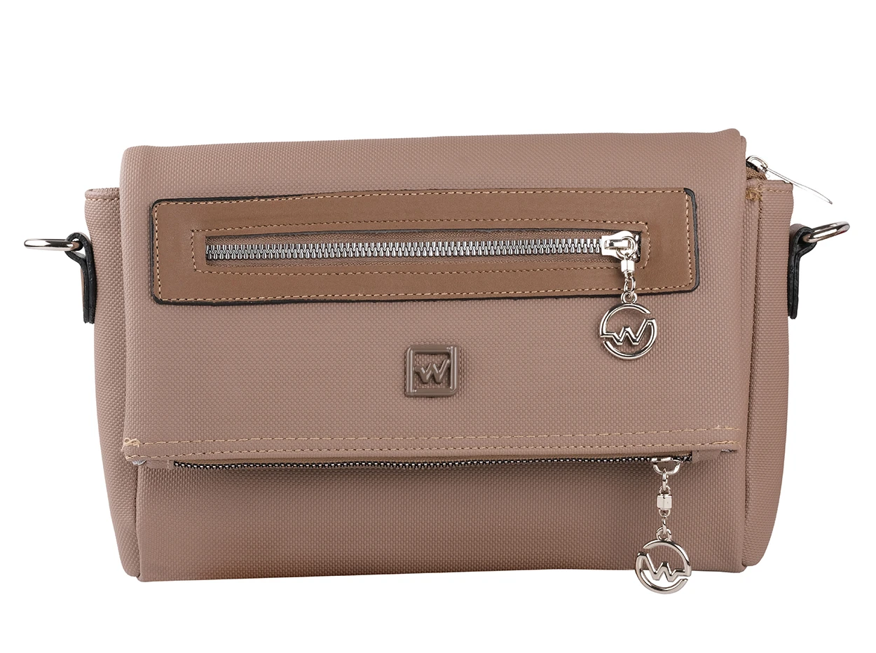 Bagacar Günlük Kullanışlı Çapraz Kadın El ve Omuz Çantası Vizon