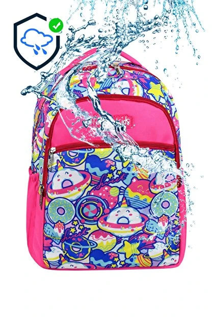 Bagacar Cakard Kız Donut Model Kalemlikli Beslenmeli Set Sırt Çantası