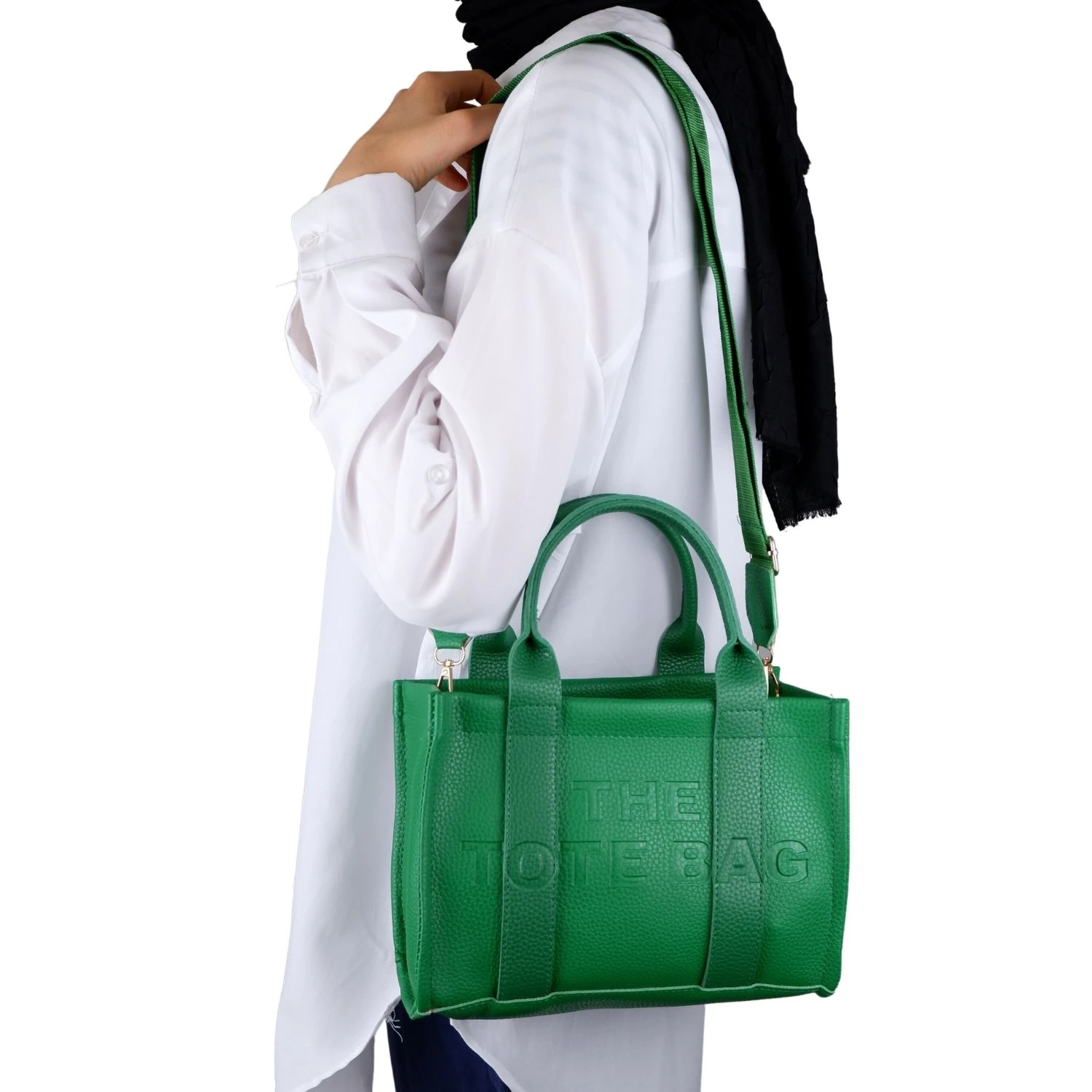 Bagacar The Tote Bayan Çapraz El ve Omuz Çantası Yeşil
