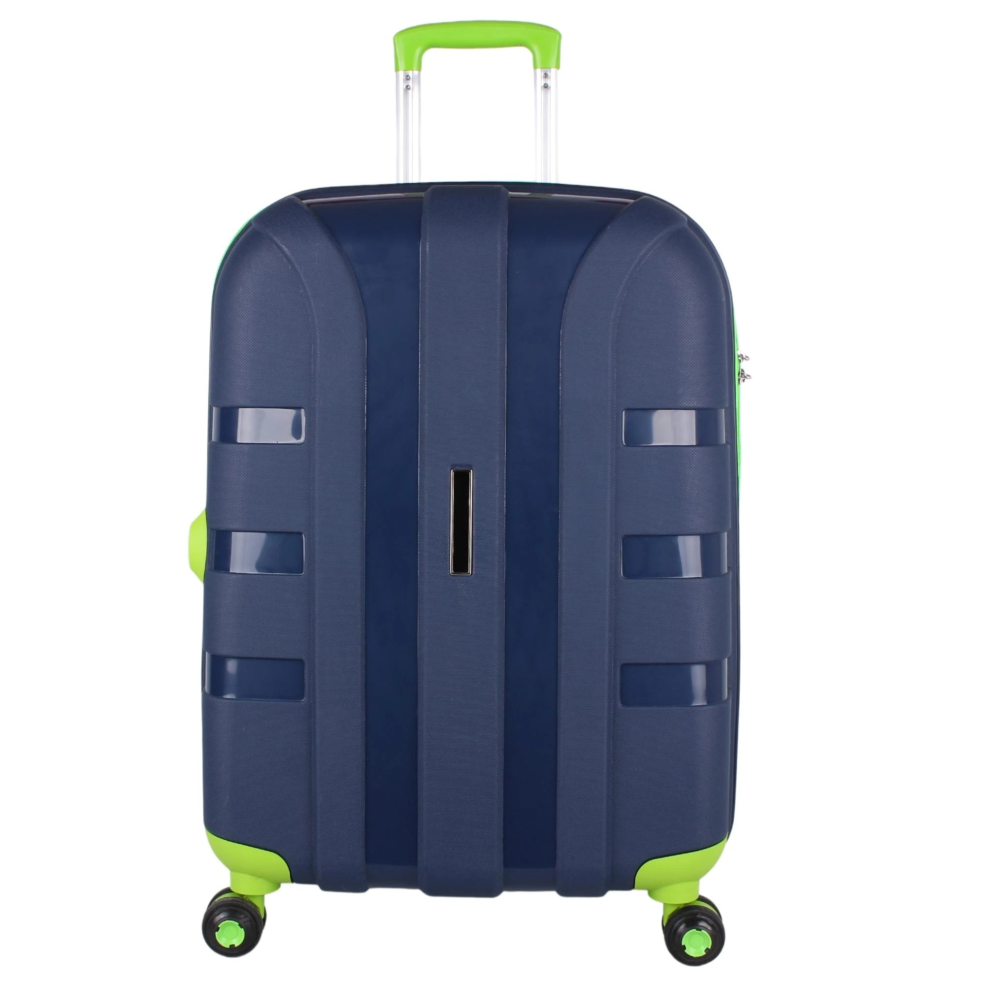 Bagacar IV Sert Silikon Kırılmaz Orta Boy Valiz Lacivert Yeşil