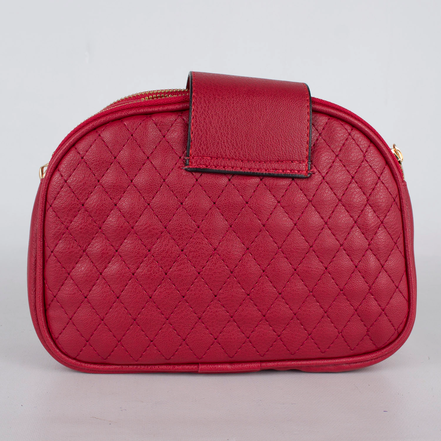 Bagacar 1238 Bayan Çapraz 3 Gözlü Omuz Çantası Kırmızı