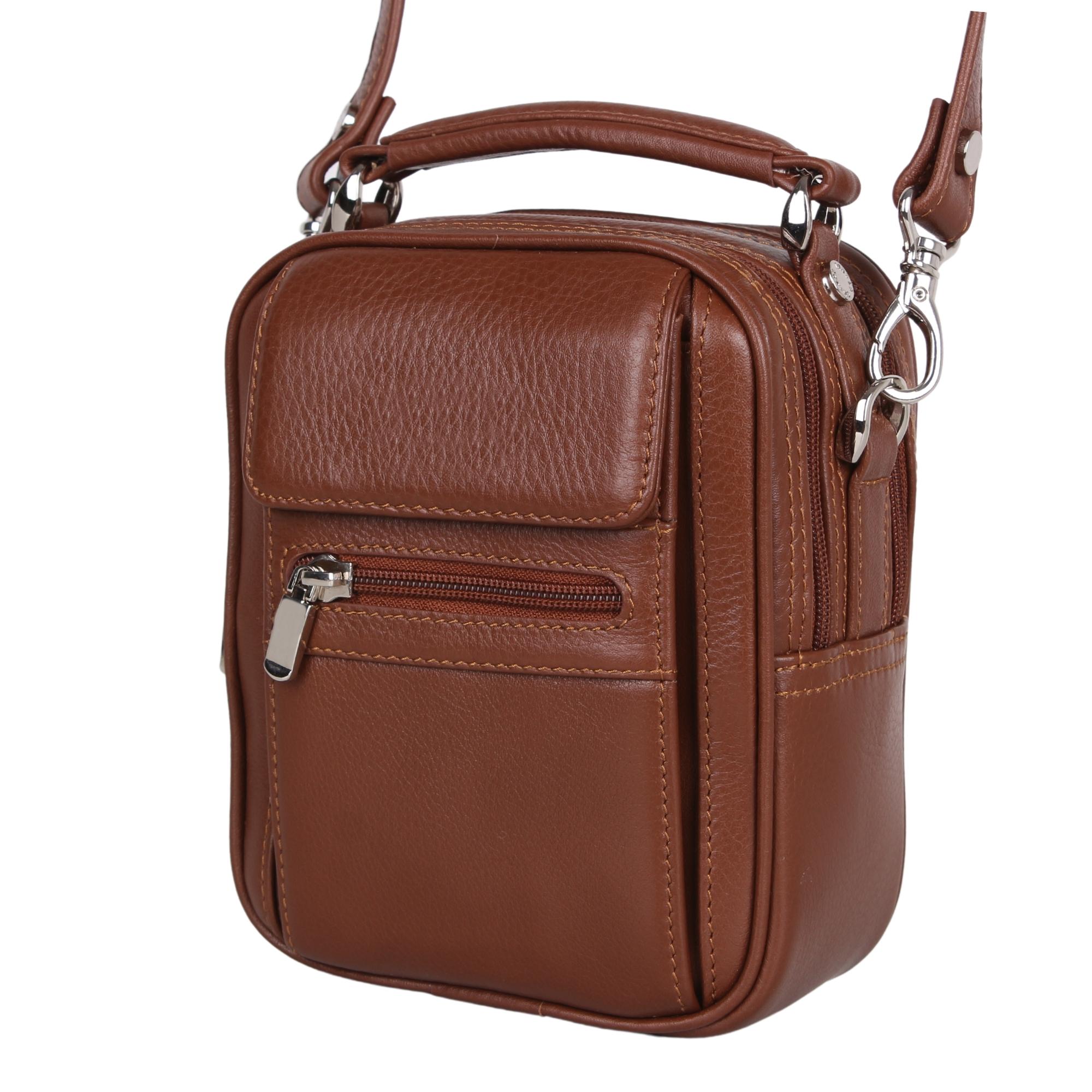 Legend Leather 4586 Taba Hakiki Deri Erkek Portföy El Ve Omuz Çantası