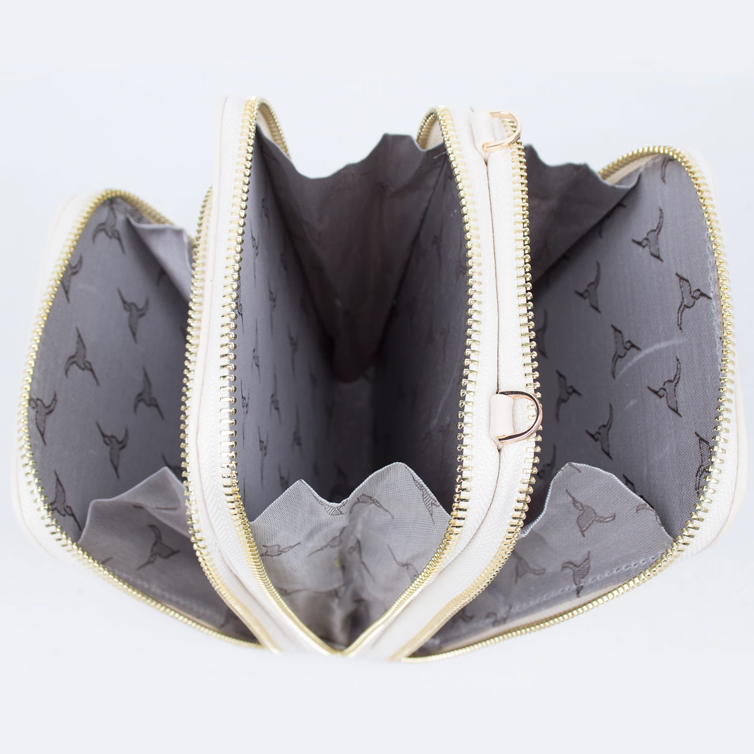 Bagacar 1341 Taba Saten Kumaş Bayan Çapraz Omuz Çantası