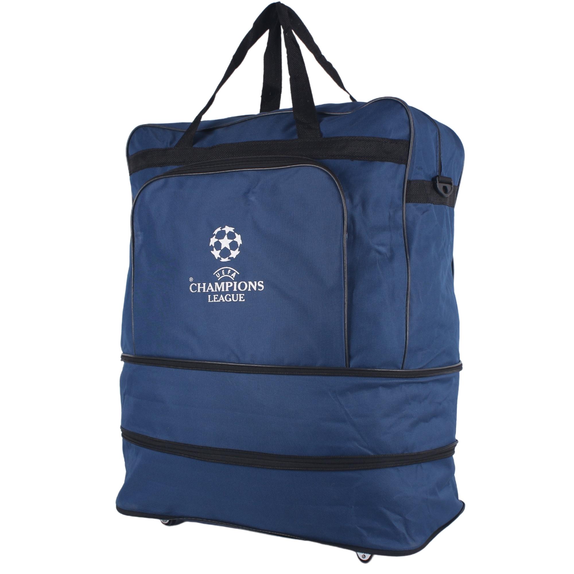 Bagacar Mavi Çift Körüklü Genişleyebilir Fermuarlı Valiz