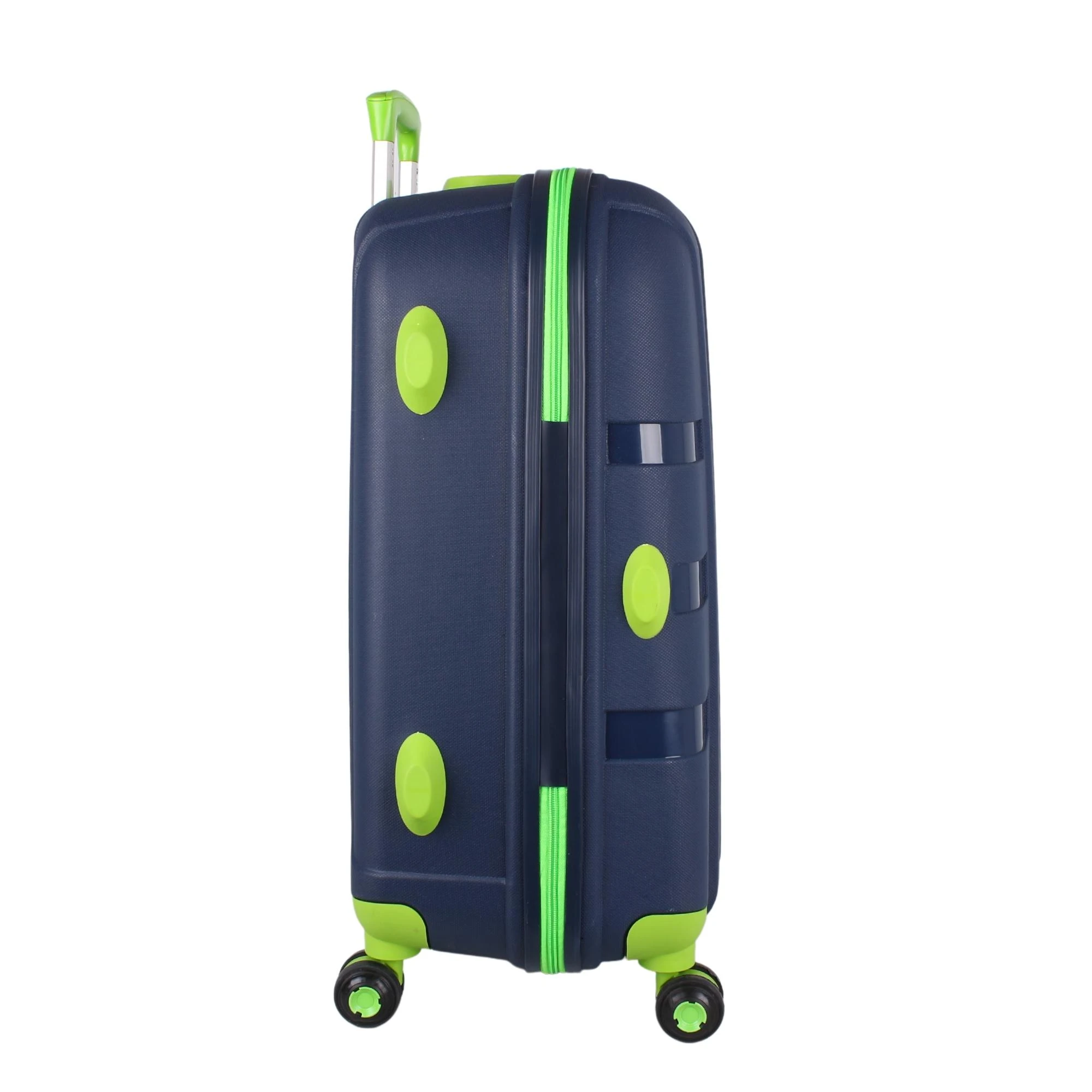 Bagacar IV Sert Silikon Kırılmaz Orta Boy Valiz Lacivert Yeşil