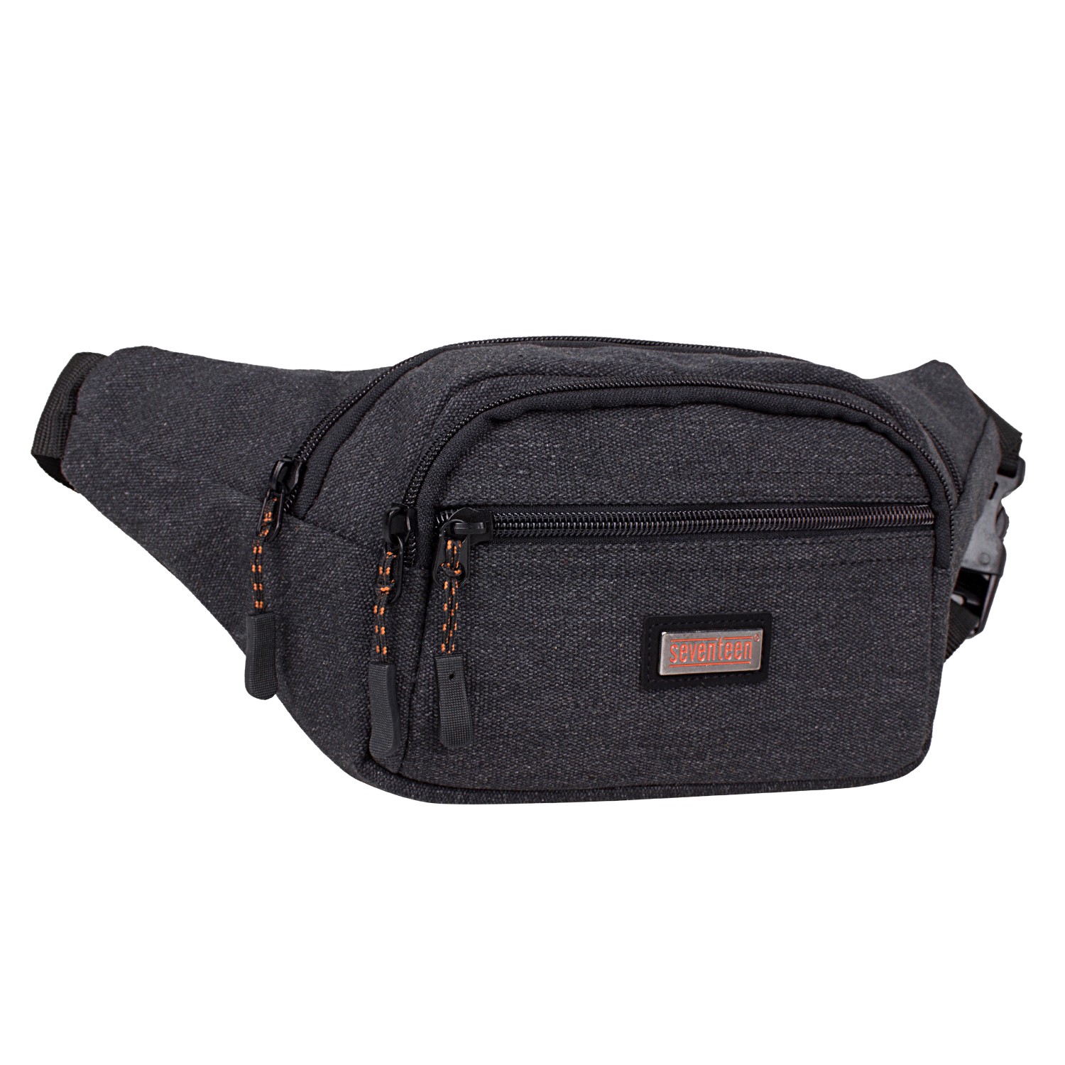 Seenteen 3471 Unisex Kanvas Bel Çantası Siyah