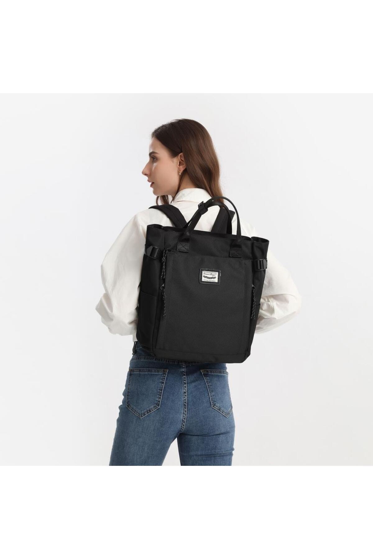 Bagacar Smart Bag 3194 Okul ve Günlük Laptop Bölmeli Sırt Çantası Açık Gri