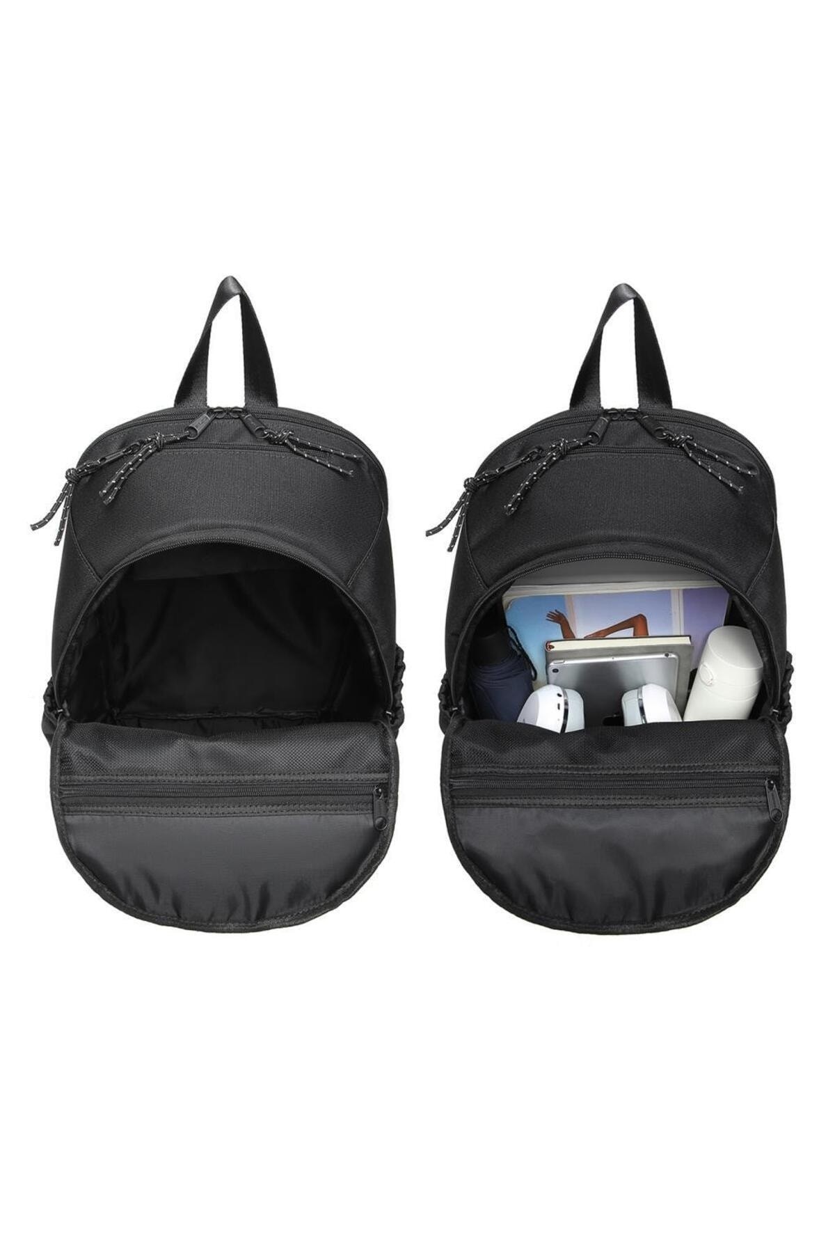 Bagacar Smart Bag 3200 Okul ve Günlük Laptop Bölmeli Sırt Çantası Koyu Gri