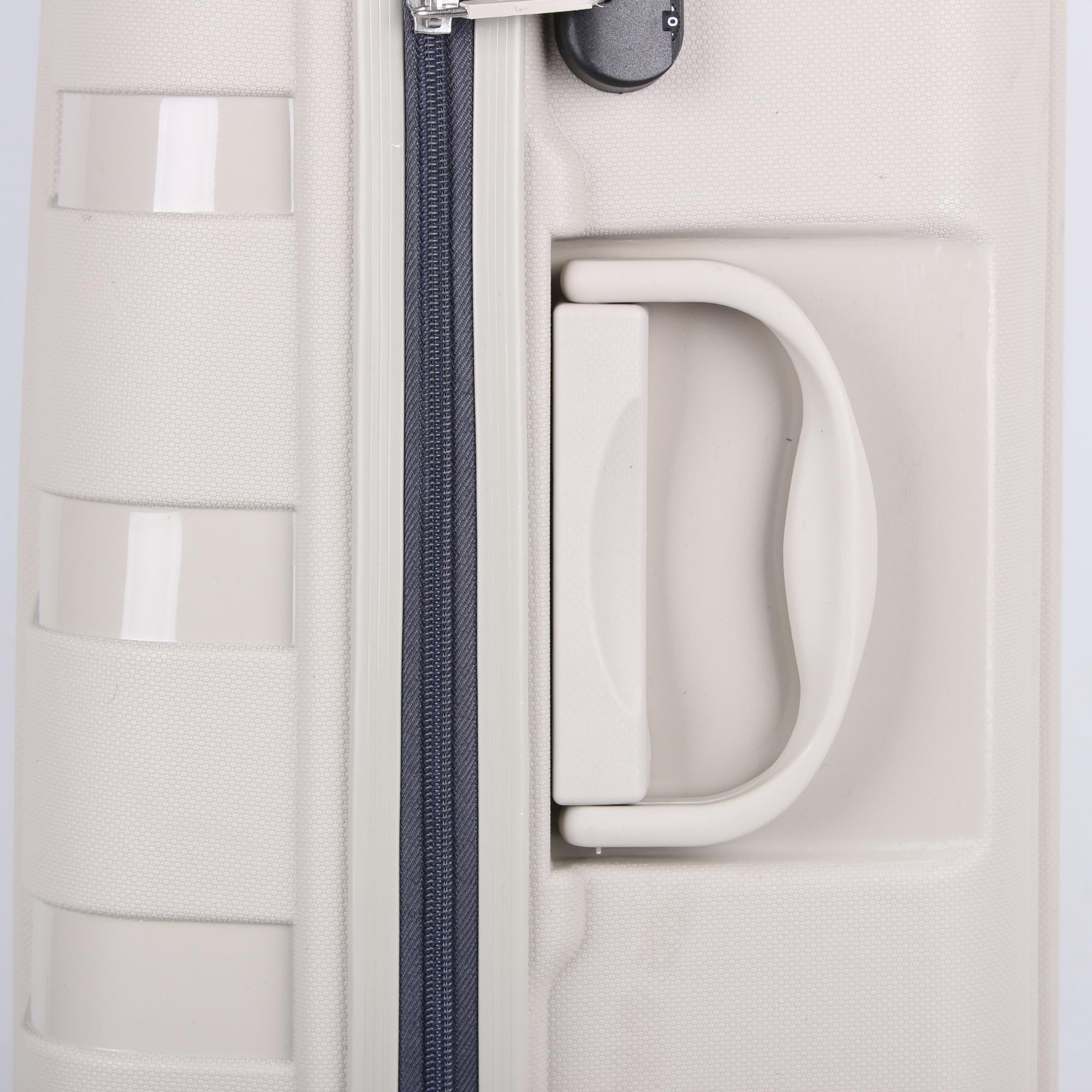 Bagacar IV Sert Silikon Kırılmaz Orta Boy Valiz Bej