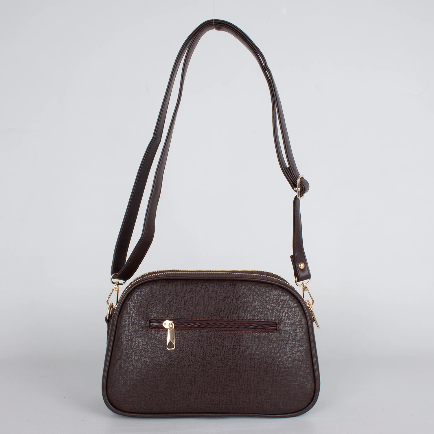 Bagacar Motto 1228 Bayan Çapraz Omuz Çantası Kroko Kahve