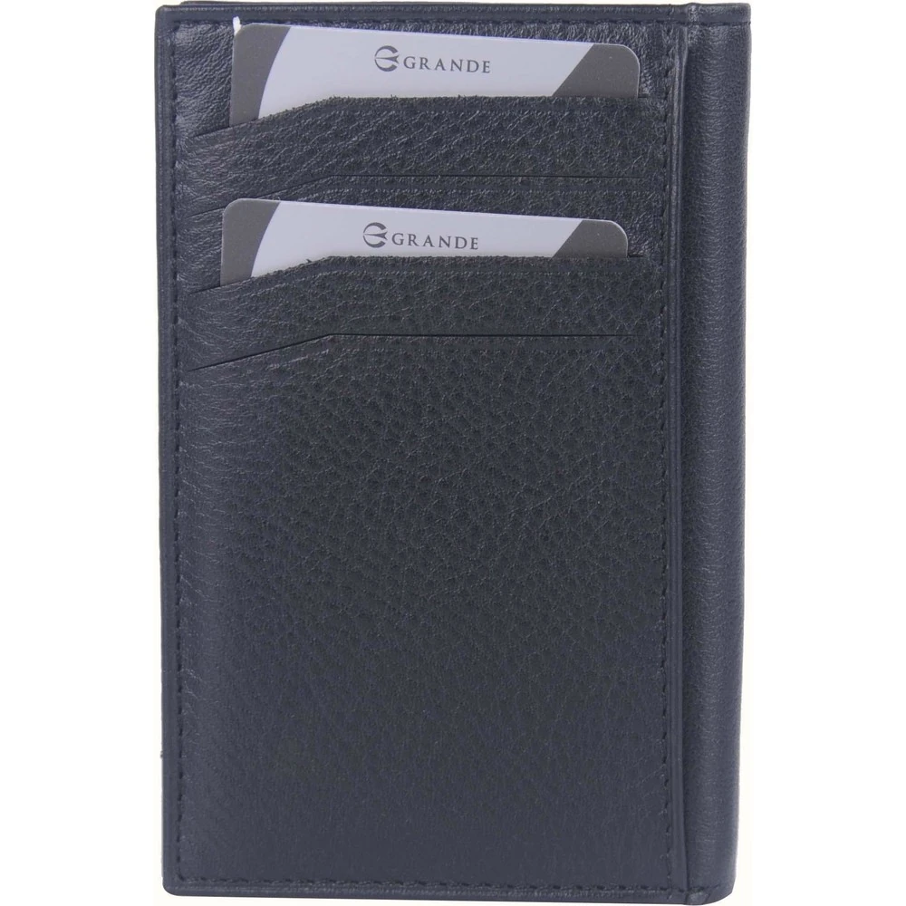Grande 726 Deri Erkek Cüzdan Kartlık Siyah 726