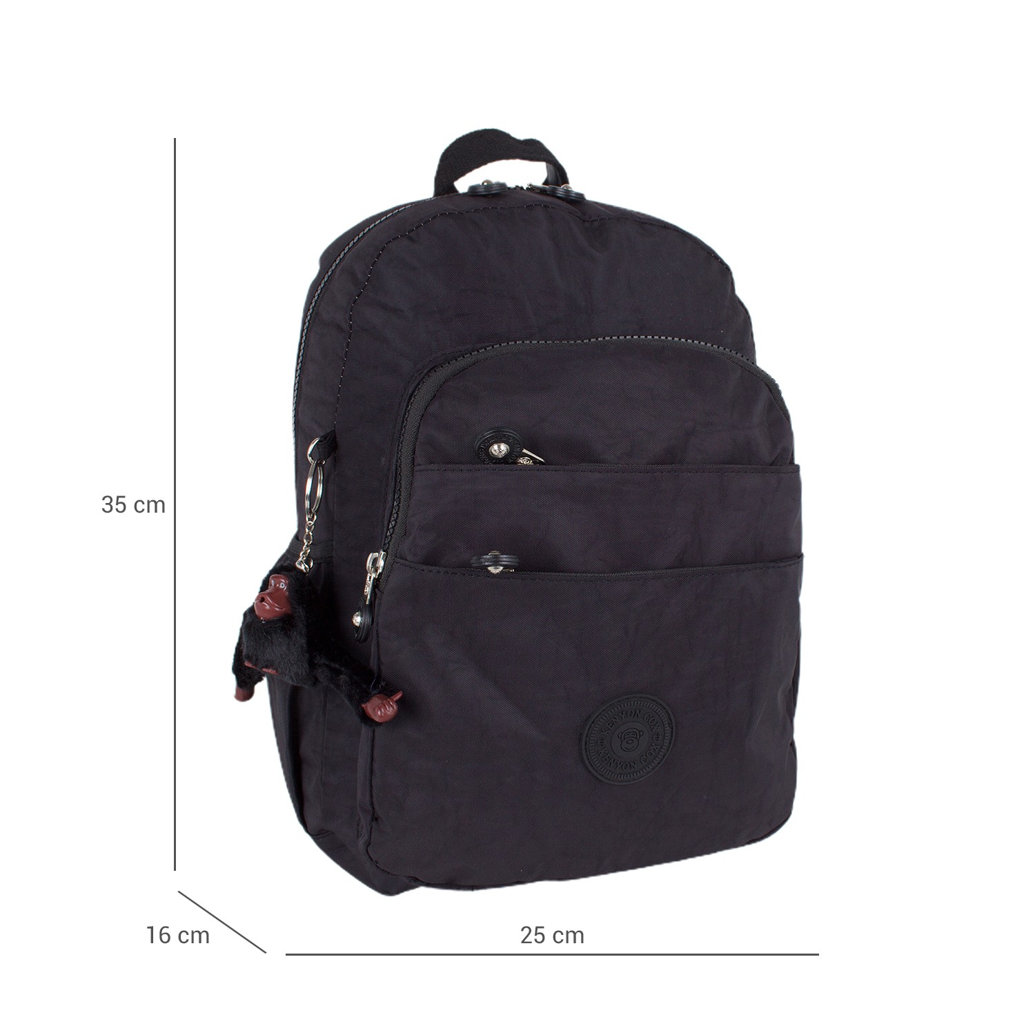 Kenyon 8806 Unisex Klinkır Kumaş Sırt Çantası Siyah