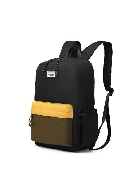 Bagacar Smart Bag 3158 Okul ve Günlük Laptop Bölmeli Sırt Çantası Siyah Sarı