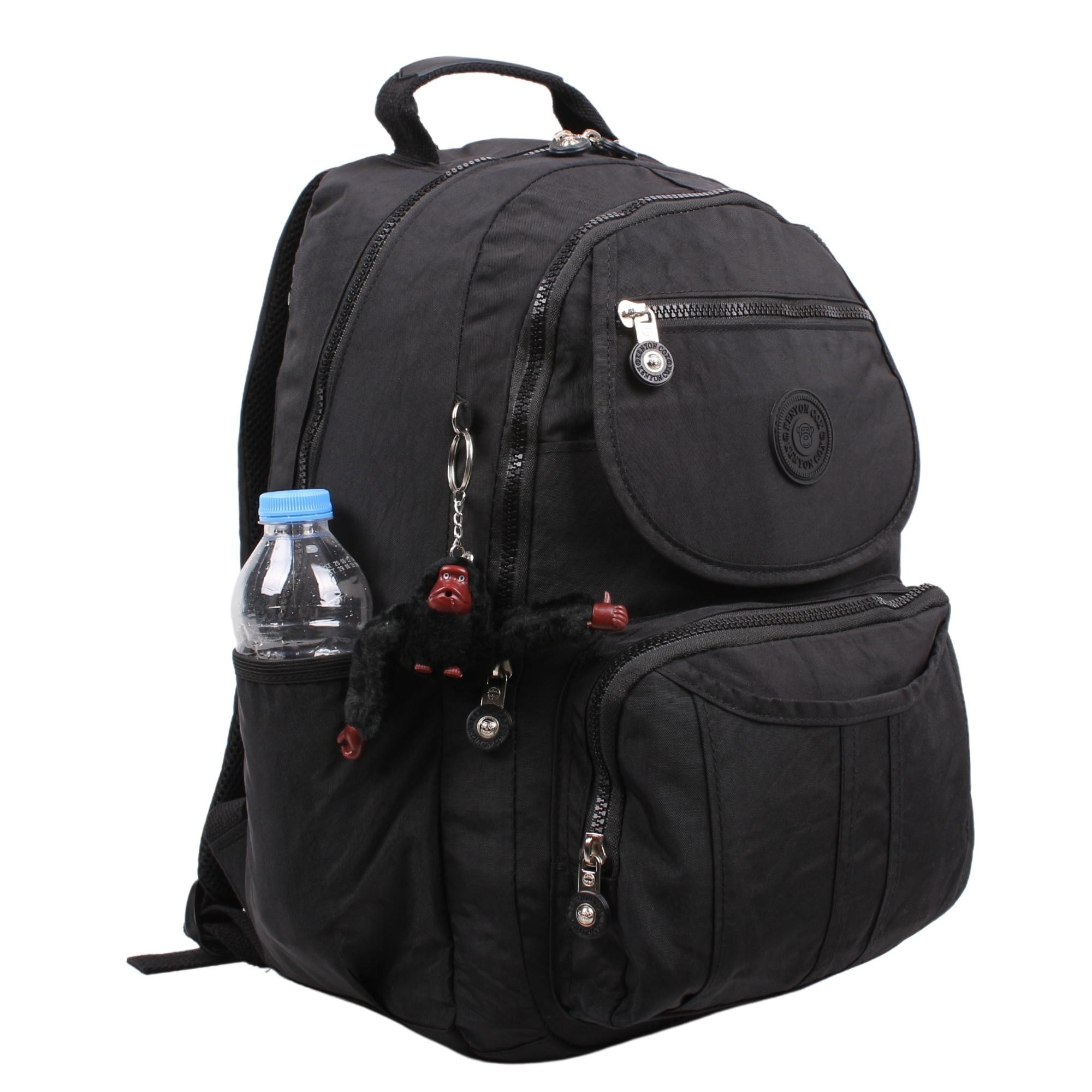 Kenyon Cox 8860 Siyah Unisex Klınkır Maymunlu Günlük ve Okul Sırt Çantası