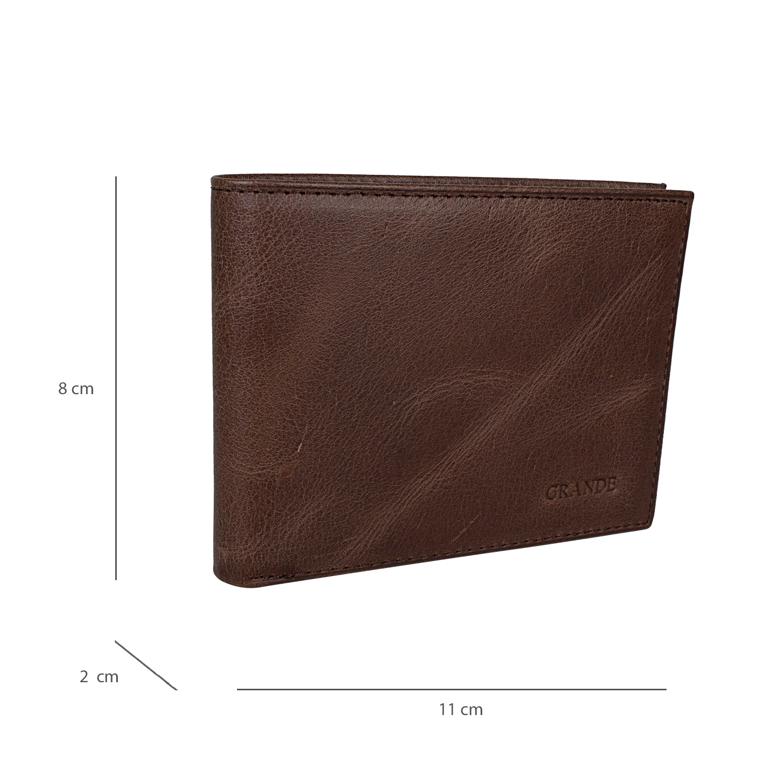 Bagacar 1738 Hakiki Deri Erkek Cüzdanı Kahve