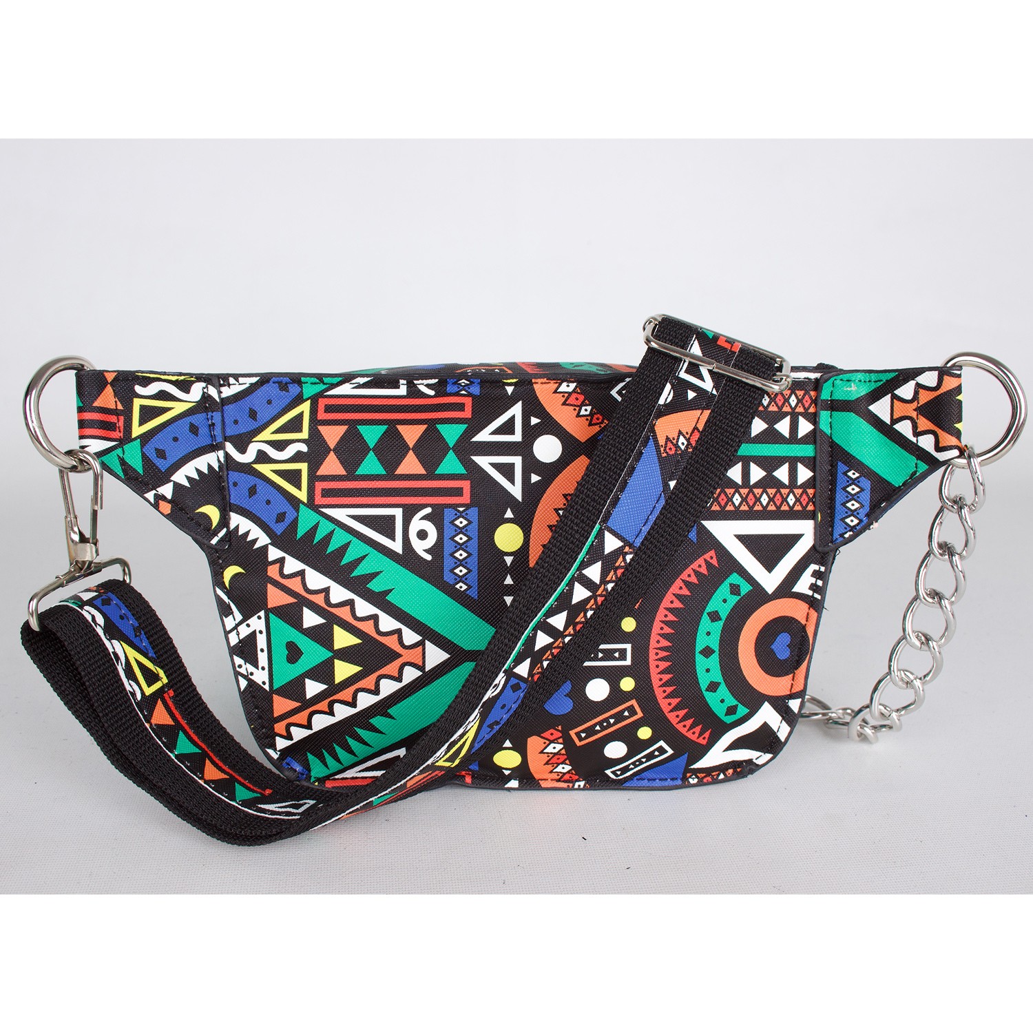 Bagacar Fashion Tulum Gögüs Bel Çantası Yeşil Mozaik