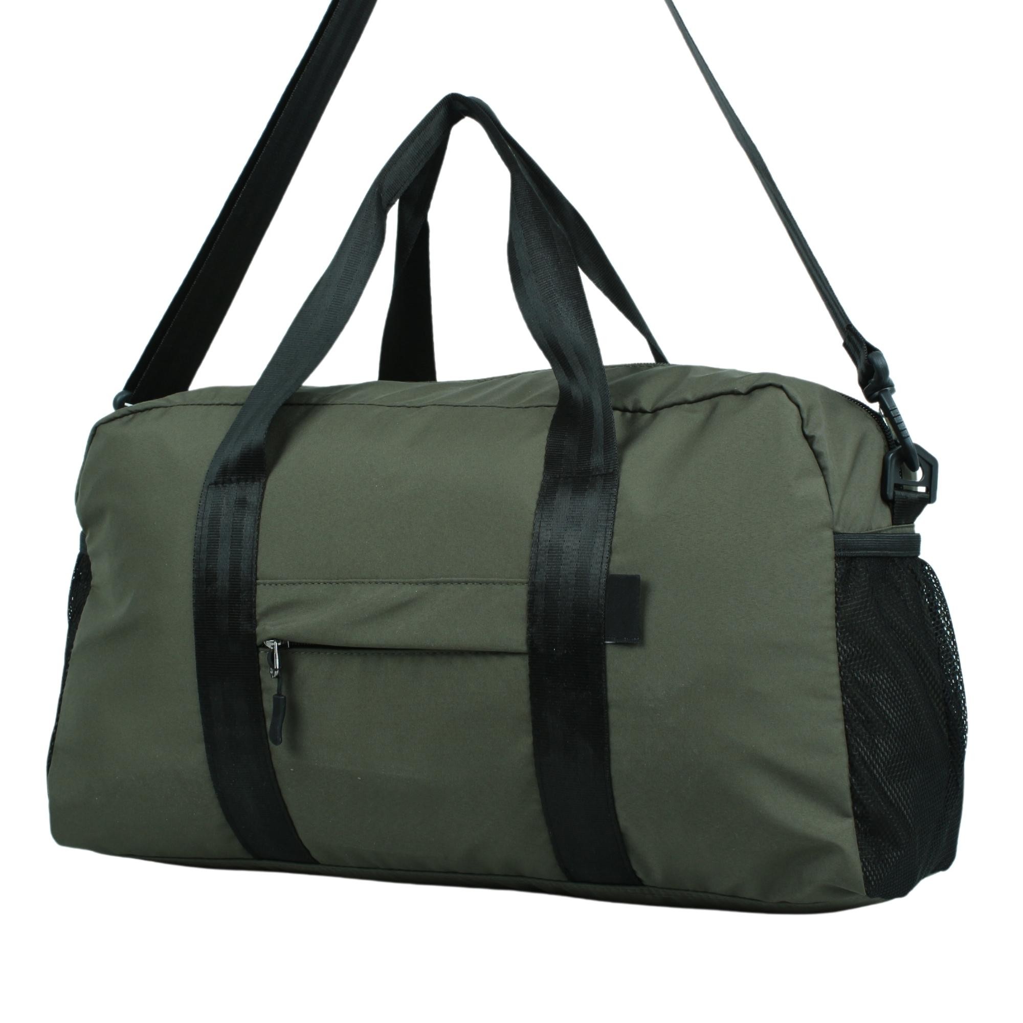 Bagacar 30x50x16 Cm Yeşil Paraşut Kumaş Plaj Spor ve Seyahat Çantası