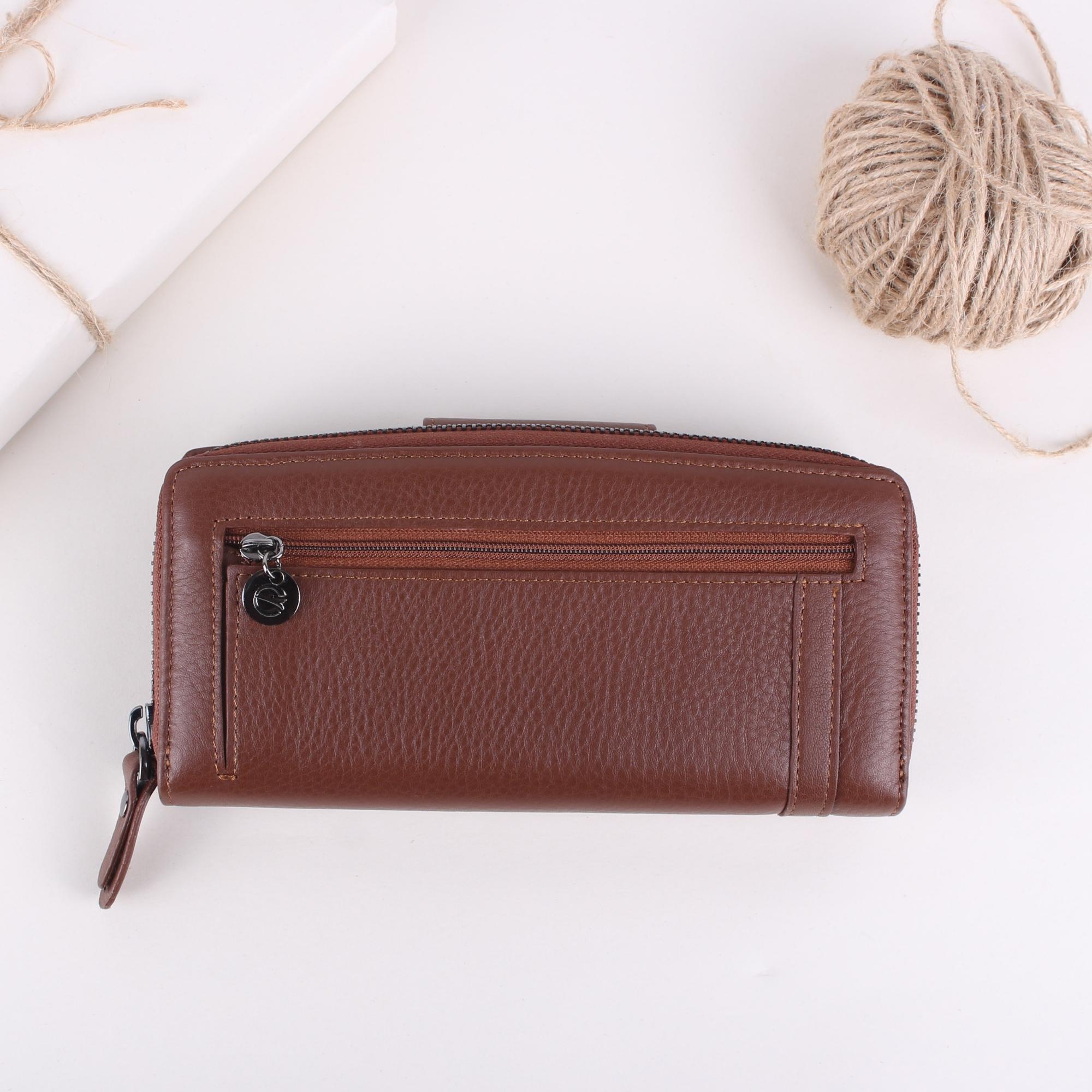 Legend Leather 2714 Bayan Hakiki Deri Cüzdan Taba