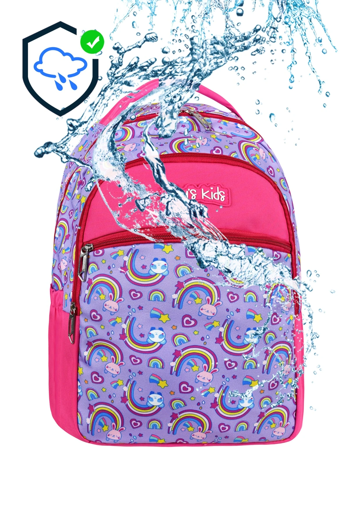 Bagacar Cakard Kız Panda Model Kalemlikli Beslenmeli Set Sırt Çantası