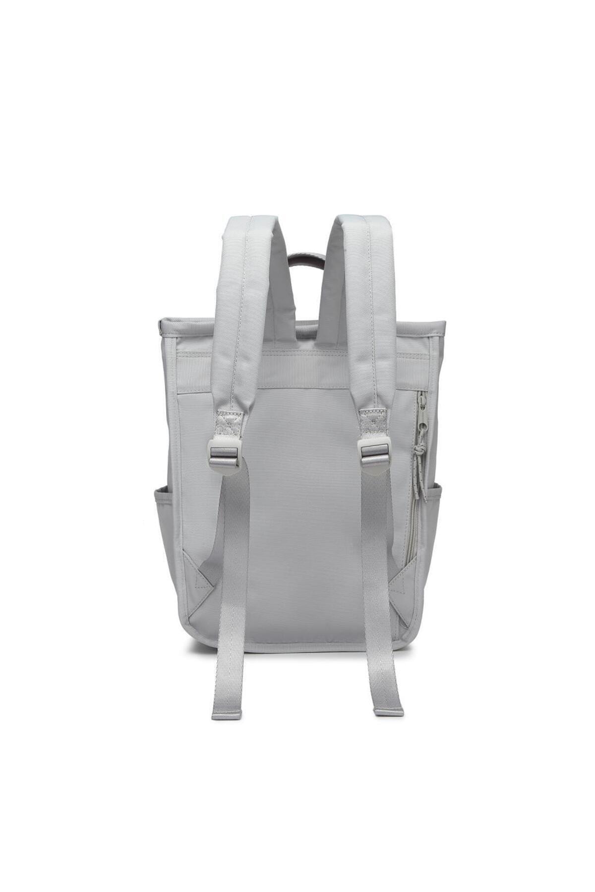 Bagacar Smart Bag 3195 Okul ve Günlük Laptop Bölmeli Sırt Çantası Açık Gri