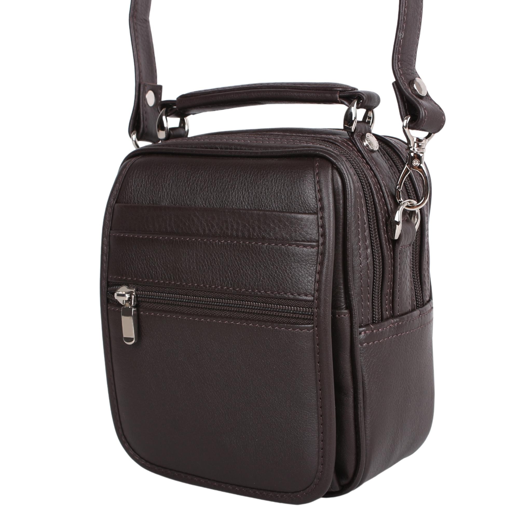 Legend Leather 4598 Kahve Hakiki Deri Erkek Portföy El Ve Omuz Çantası