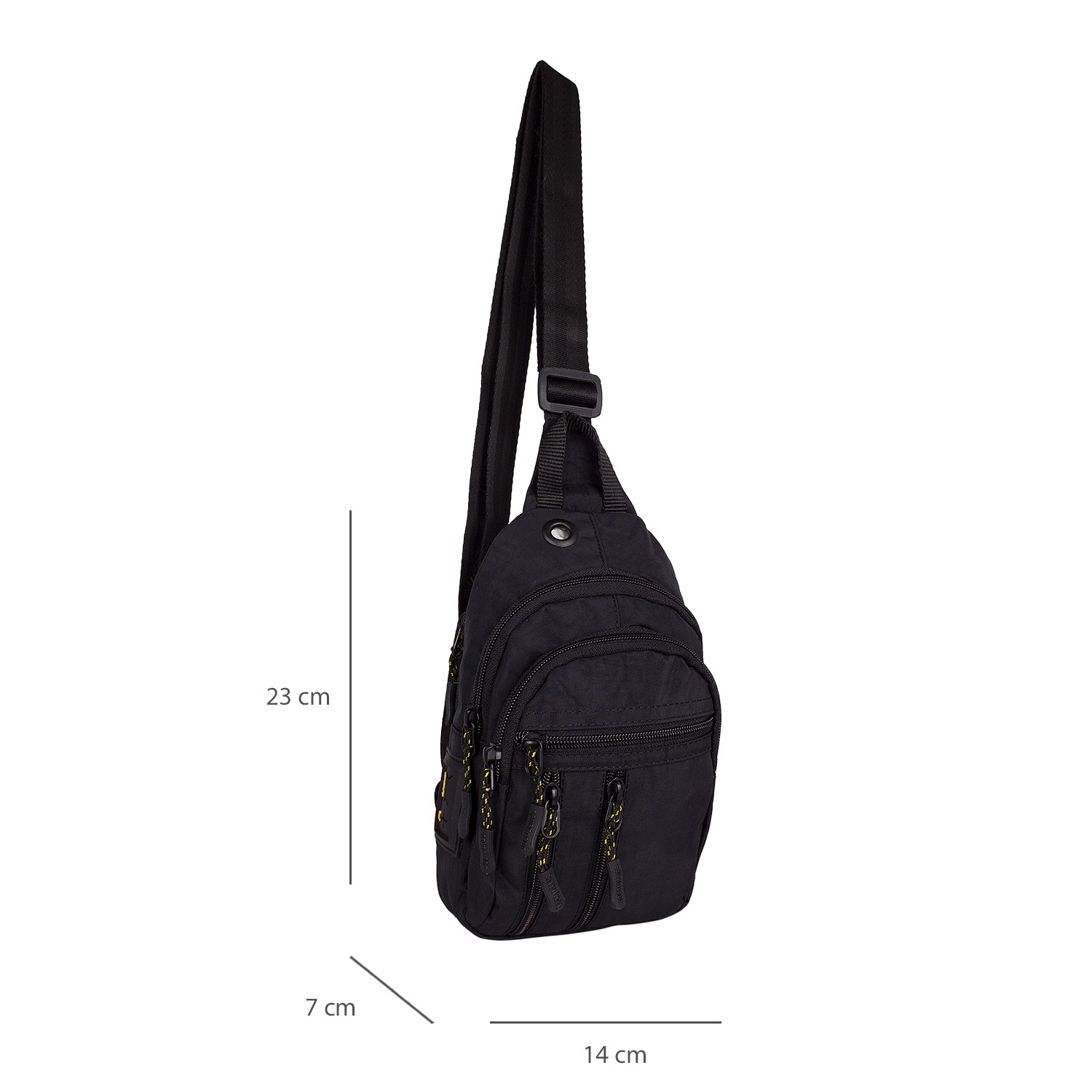 Bagacar 4924 Kulaklık Çıkışlı Body Bag ve Omuz Çantası Siyah