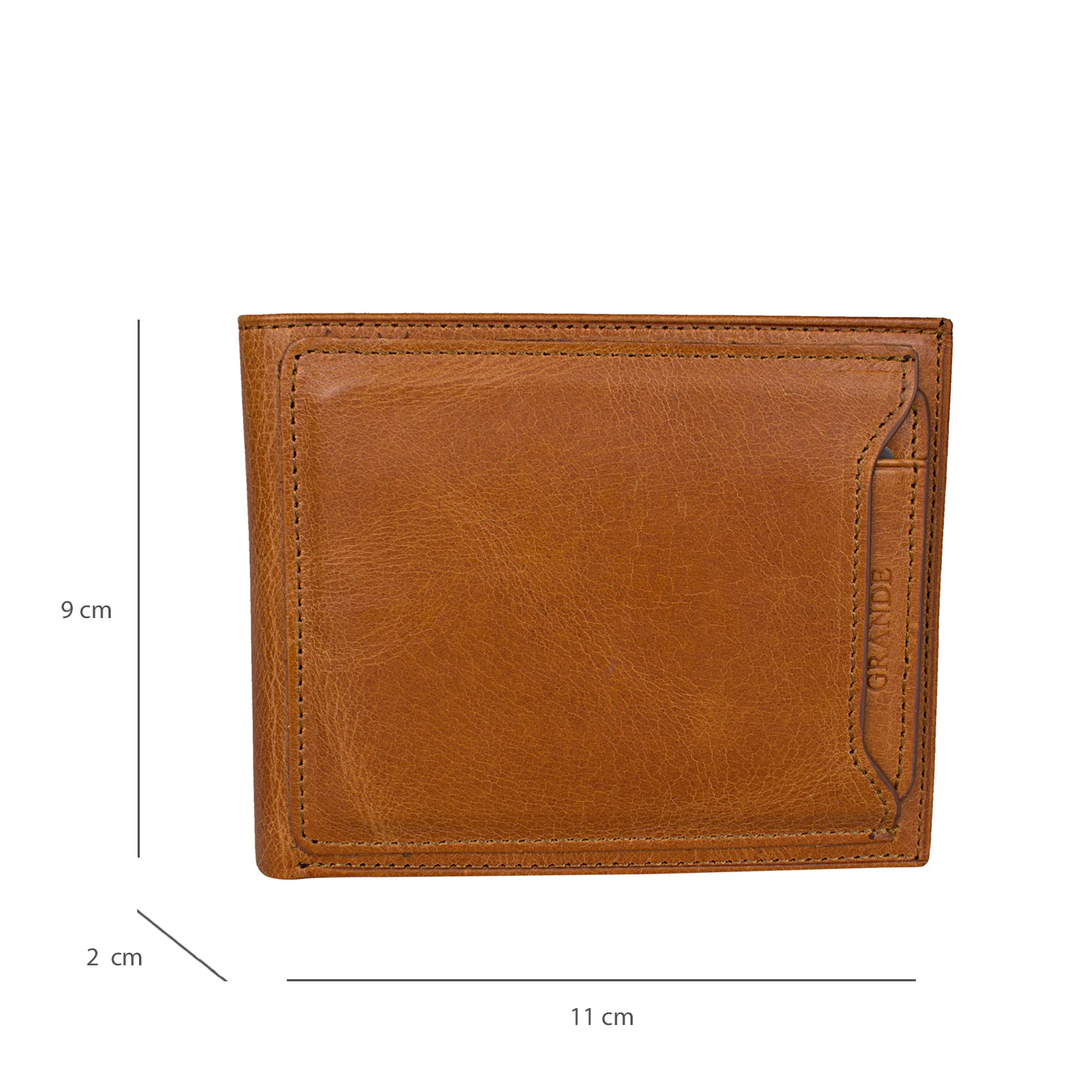 Bagacar 1595 Hakiki Deri Erkek Cüzdanı Taba