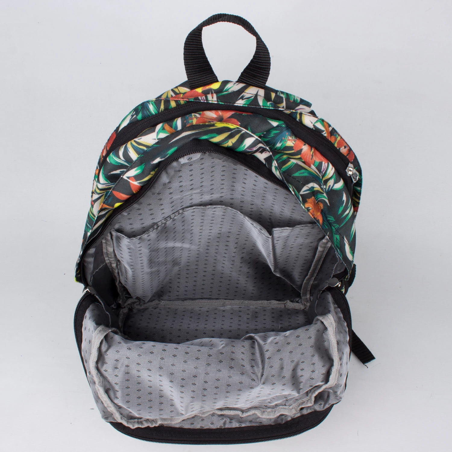 Bagacar Cakard 20105 Kız Okul Sırt Çantası Antrasit Çiçekli