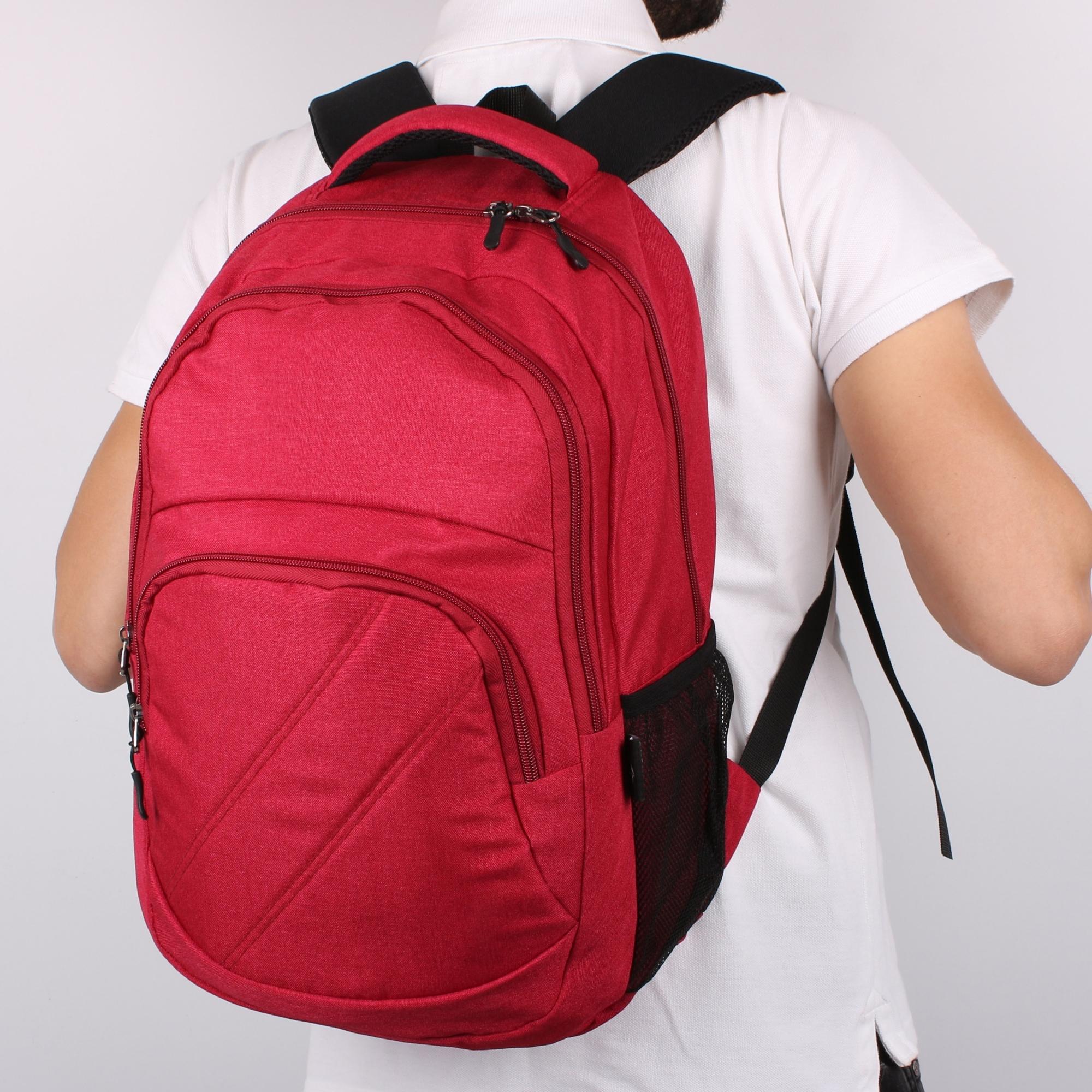 Bagacar IZ1130 Kırmızı Unisex Okul ve Günlük Sırt Çantası