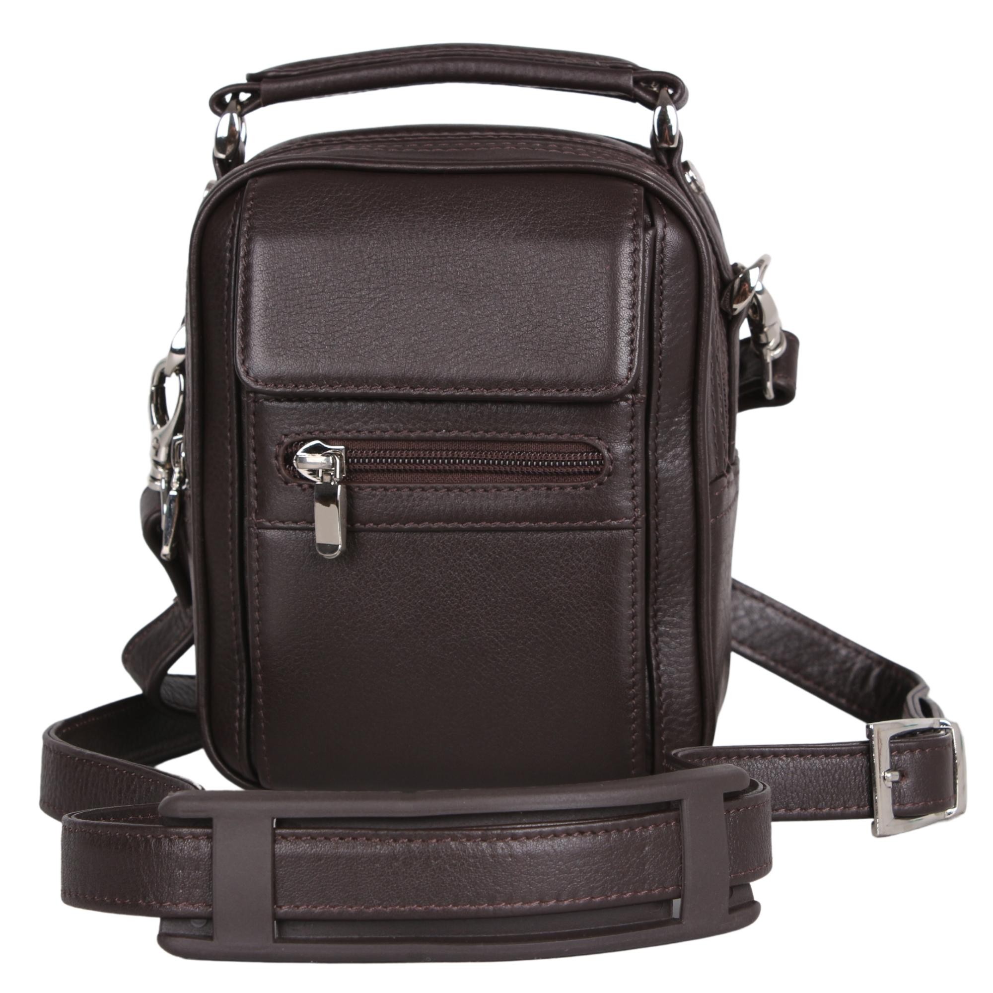Legend Leather 4586 Kahve Hakiki Deri Erkek Portföy El Ve Omuz Çantası