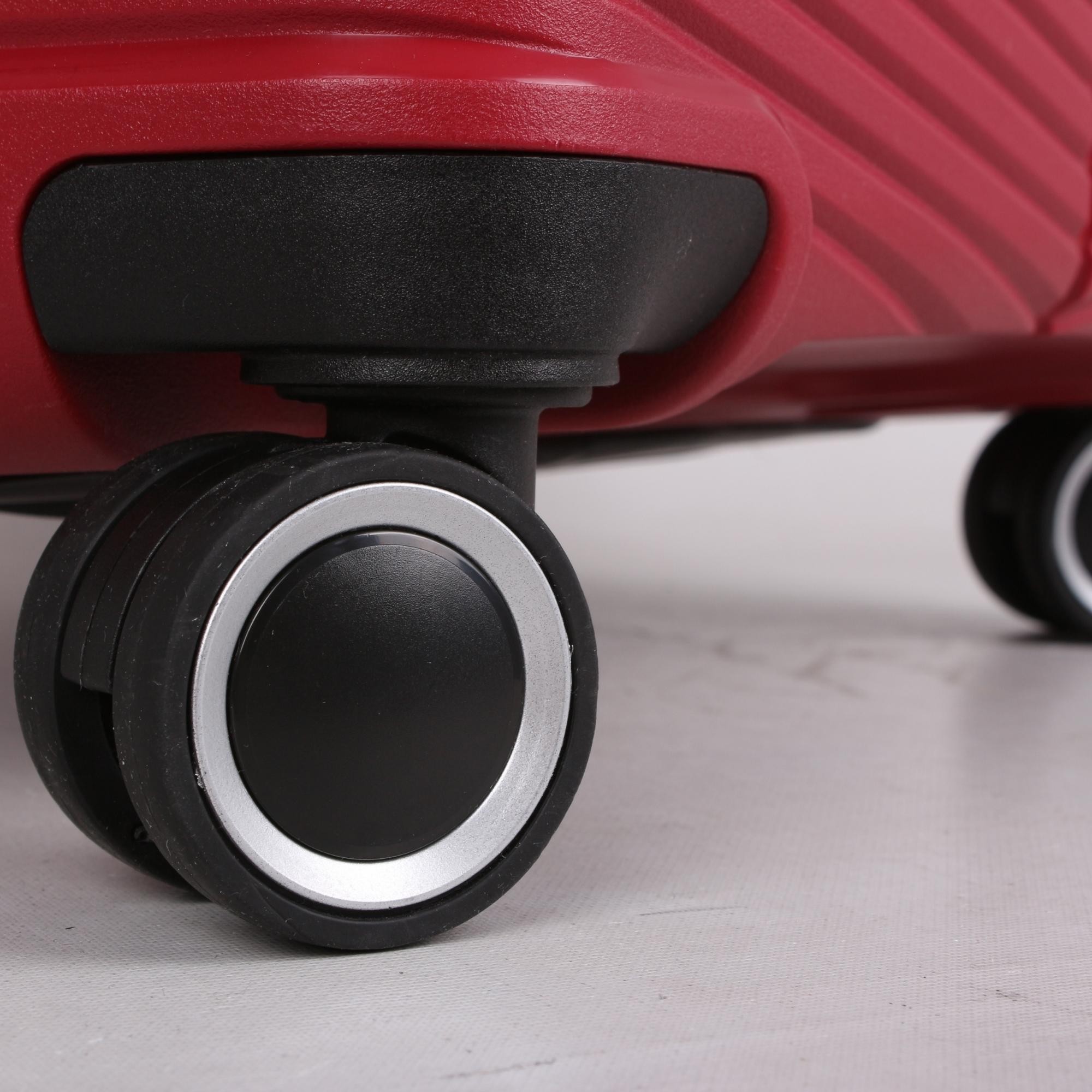 Bagacar Ultra Light Kırılmaz Silikon Orta Boy Valiz Bordo