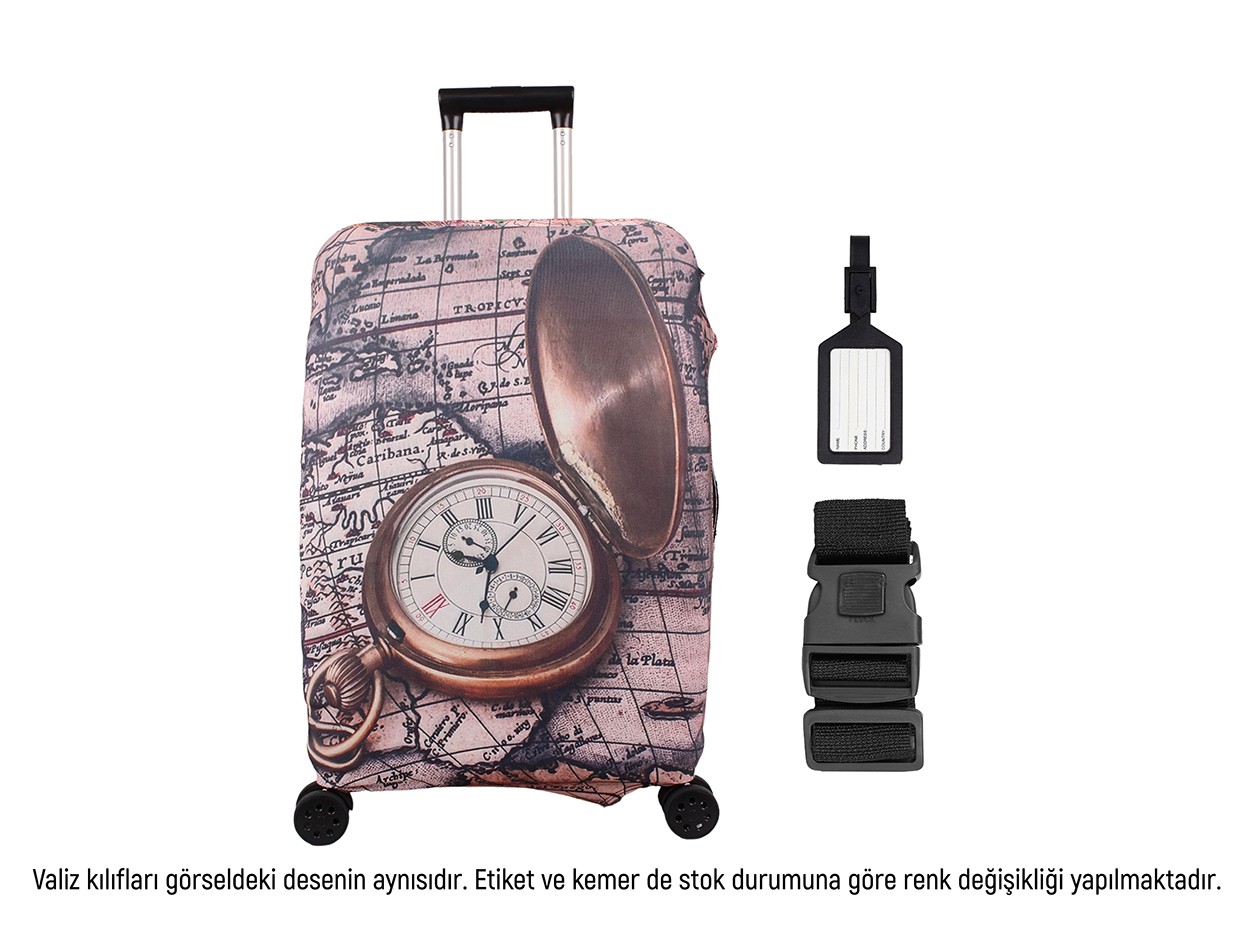 Bagacar Saat Valiz Kılıfı, Valiz Kemeri, Valiz Etiketi