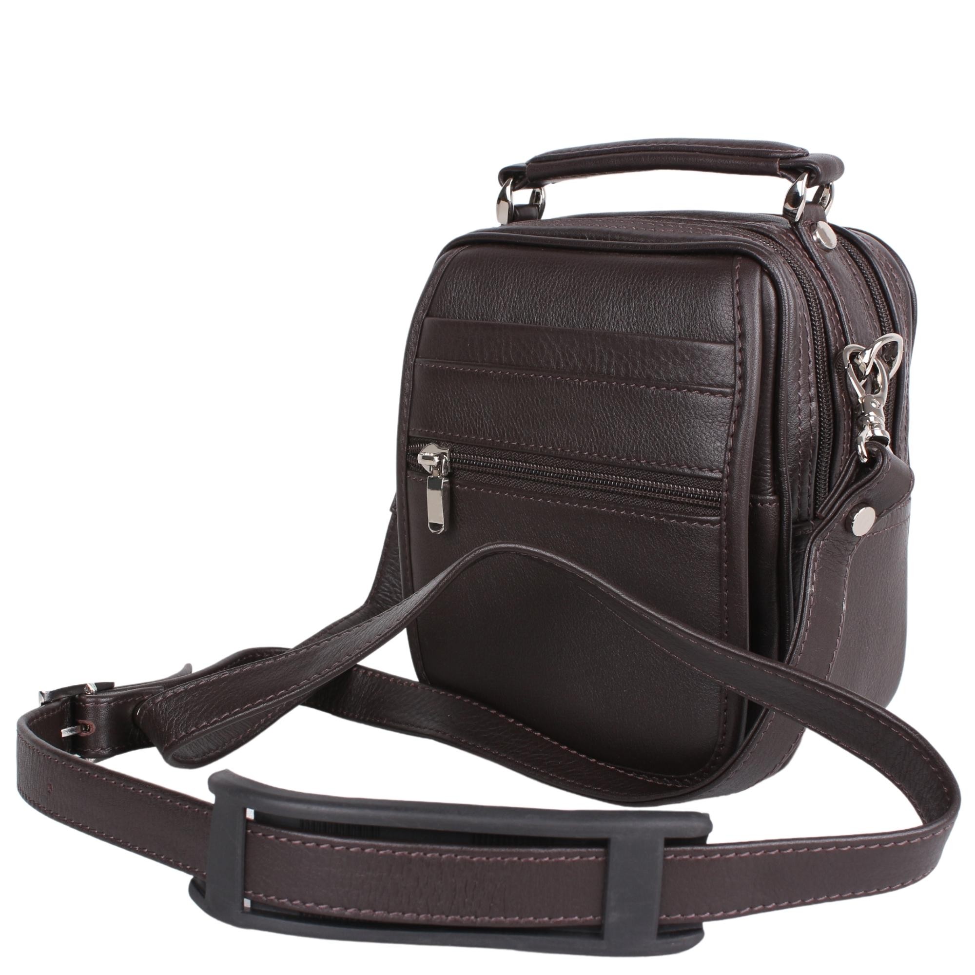Legend Leather 4598 Kahve Hakiki Deri Erkek Portföy El Ve Omuz Çantası