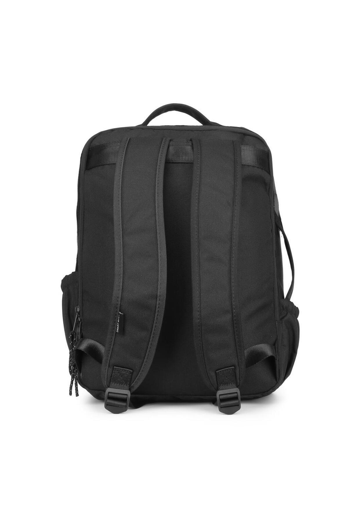 Bagacar Smart Bag 3210 Okul ve Günlük Laptop Bölmeli Sırt Çantası Siyah