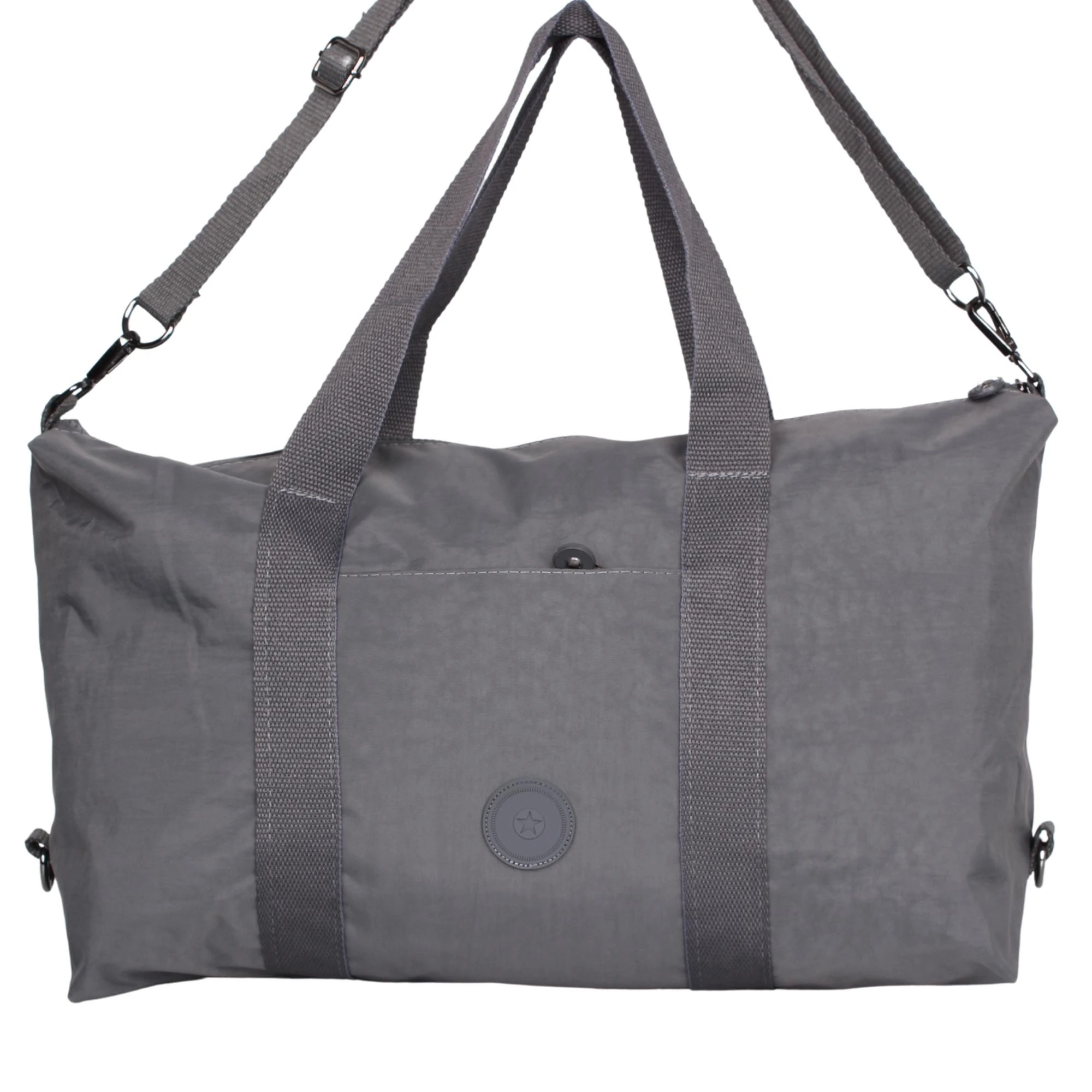 Bagacar UR6021 Gri Klinkır Kumaş Plaj Spor ve Seyahat Çantası