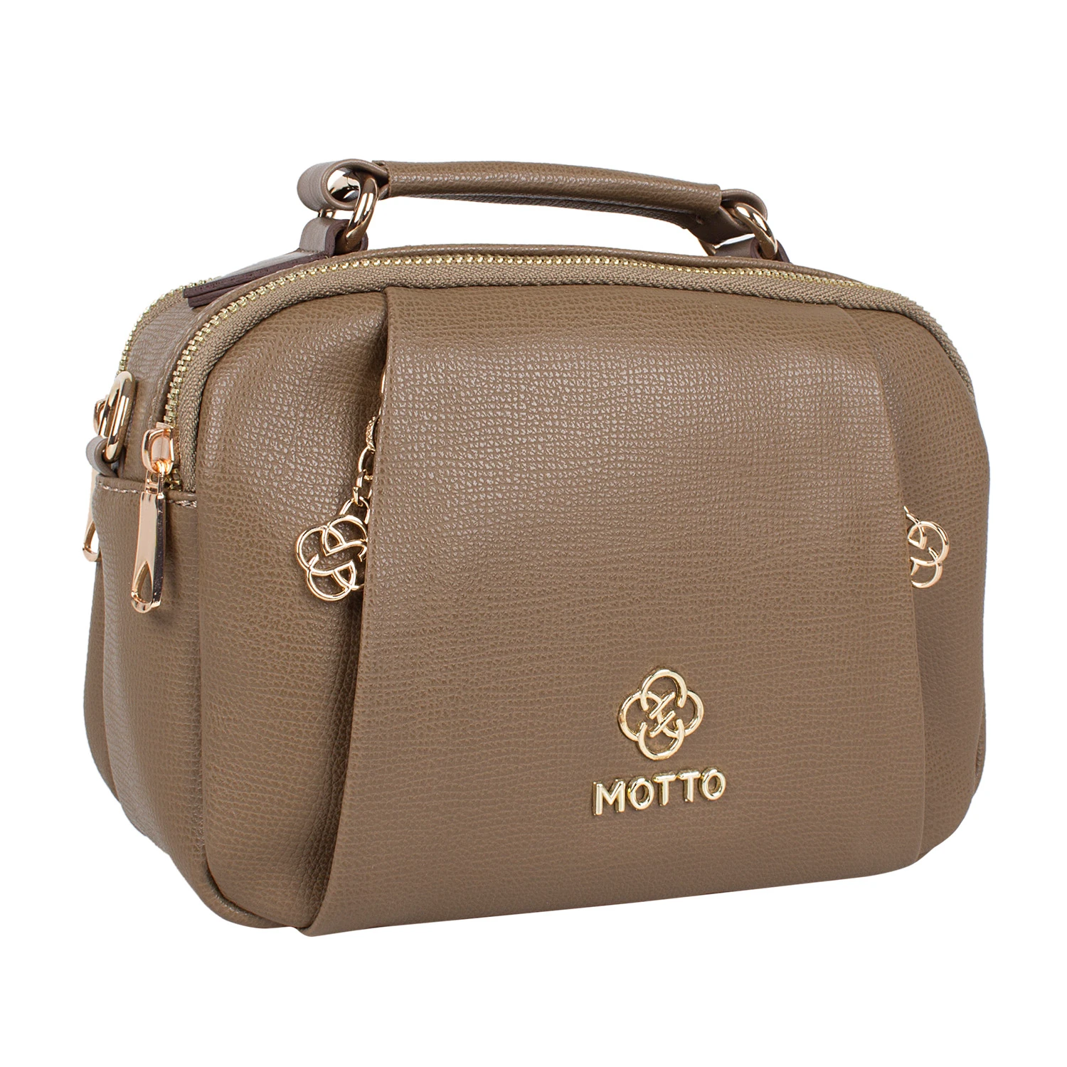 Bagacar Motto 1339 Bayan Çapraz El ve Omuz Çantası Vizon