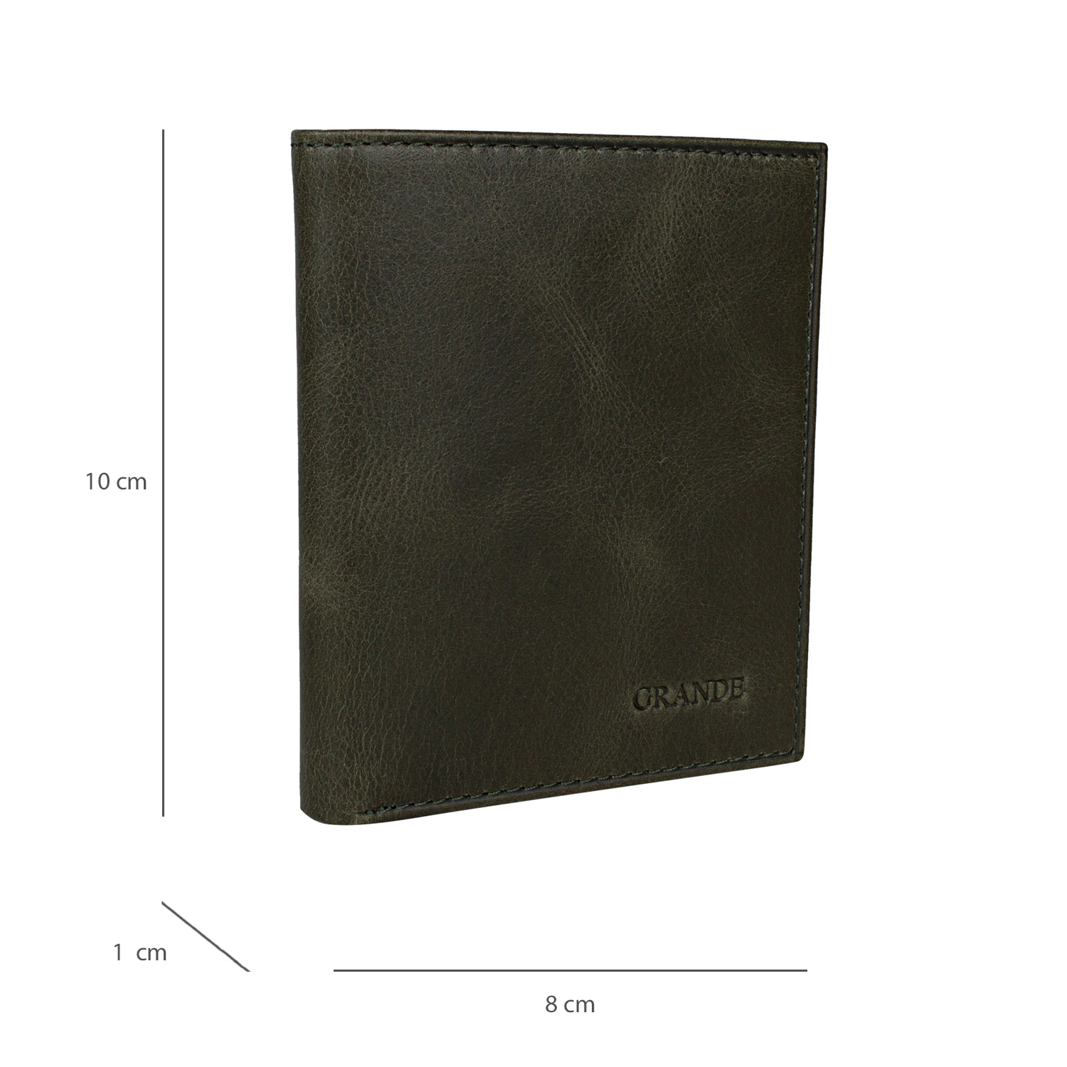 Bagacar 1720 Hakiki Deri Erkek Cüzdanı Yeşil